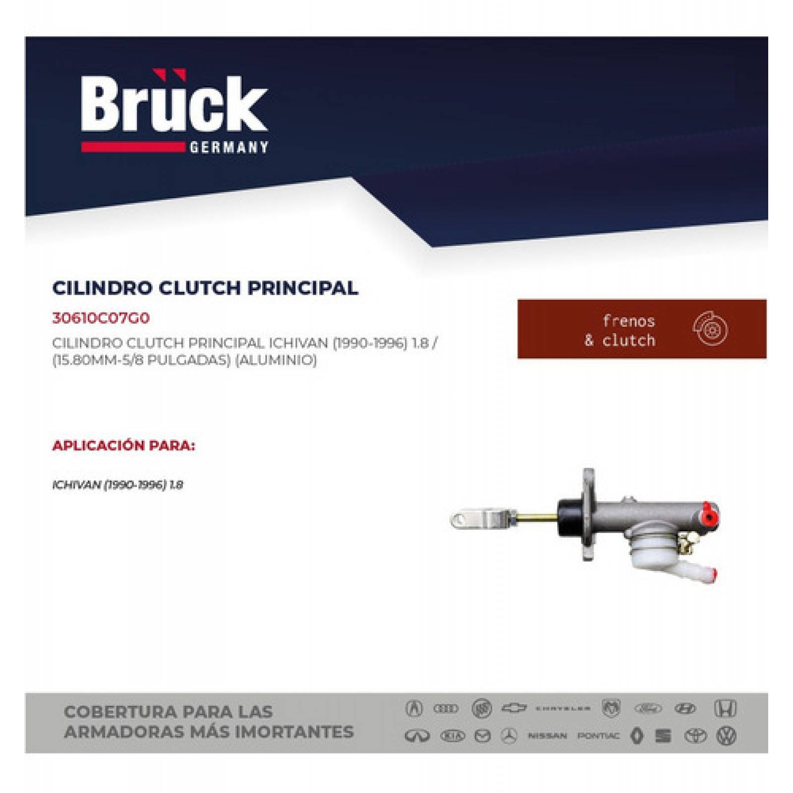 Cilindro Principal Clutch Ichivan 87 88 89 91 92 93 94