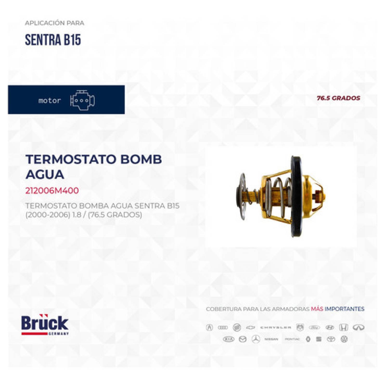 Termostato Bomba Agua Nissan Sentra 2001 2002 2003 2004