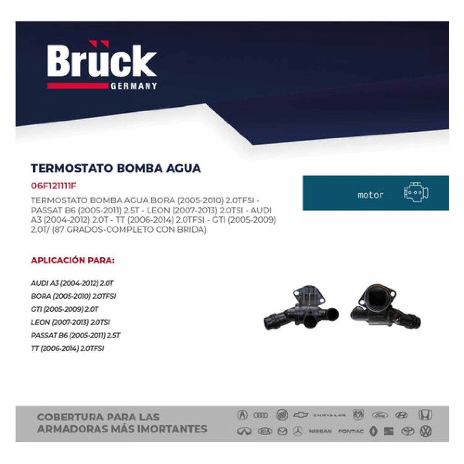 Termostato Bomba Agua Audi S3 2008 06f121111f