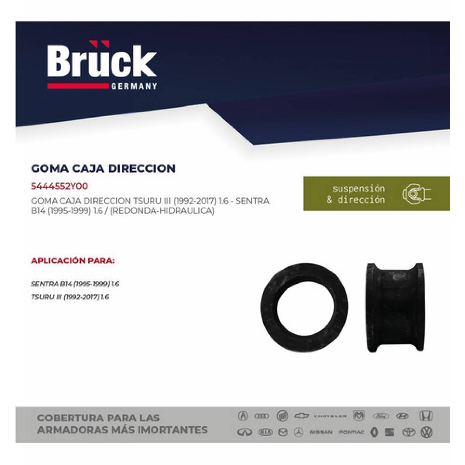 Goma Caja Direccion Tsuru I I I 92 - 15 Hidraulica Redonda