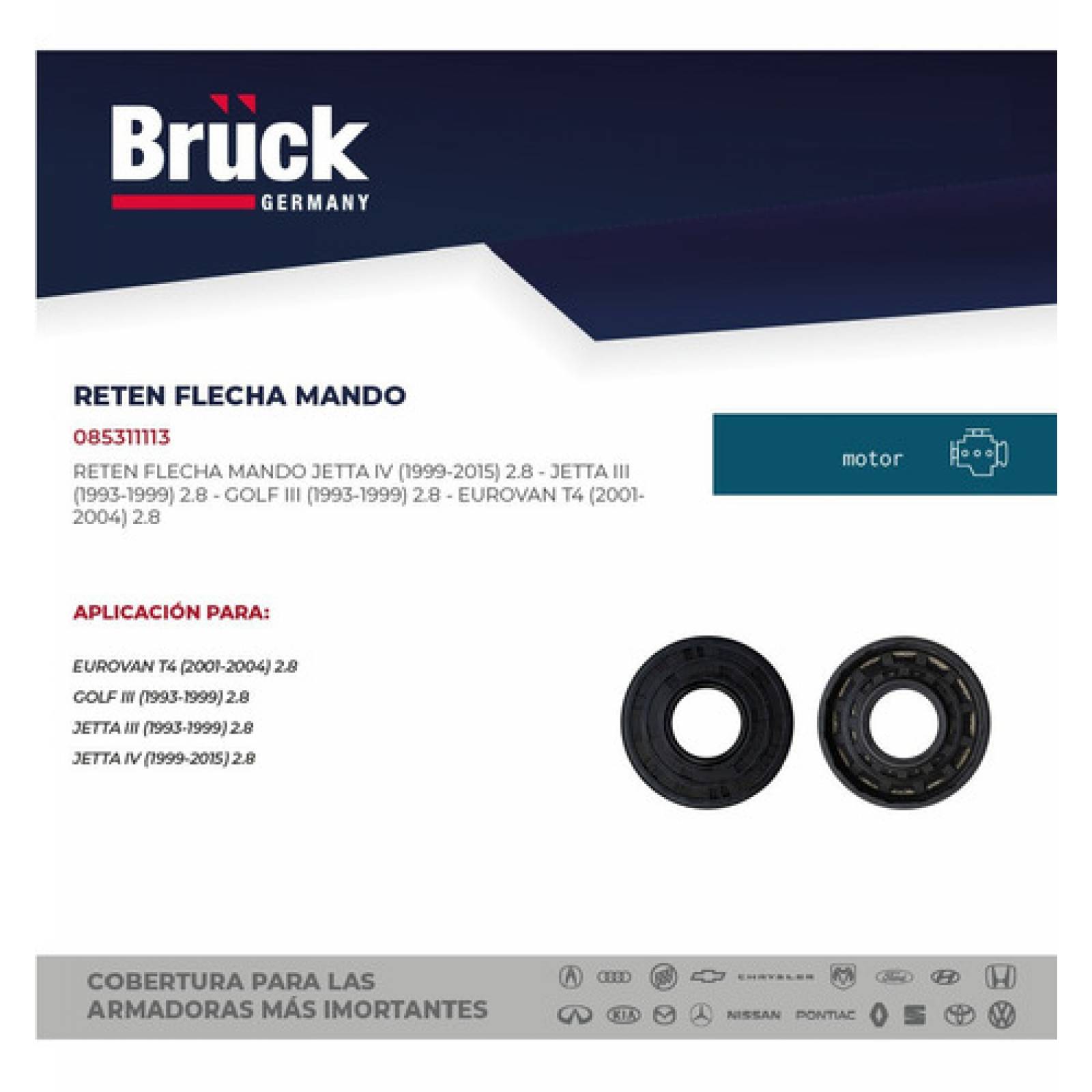 Reten Flecha Mando Golf Jetta A4 Clasico 99-15 Beetle