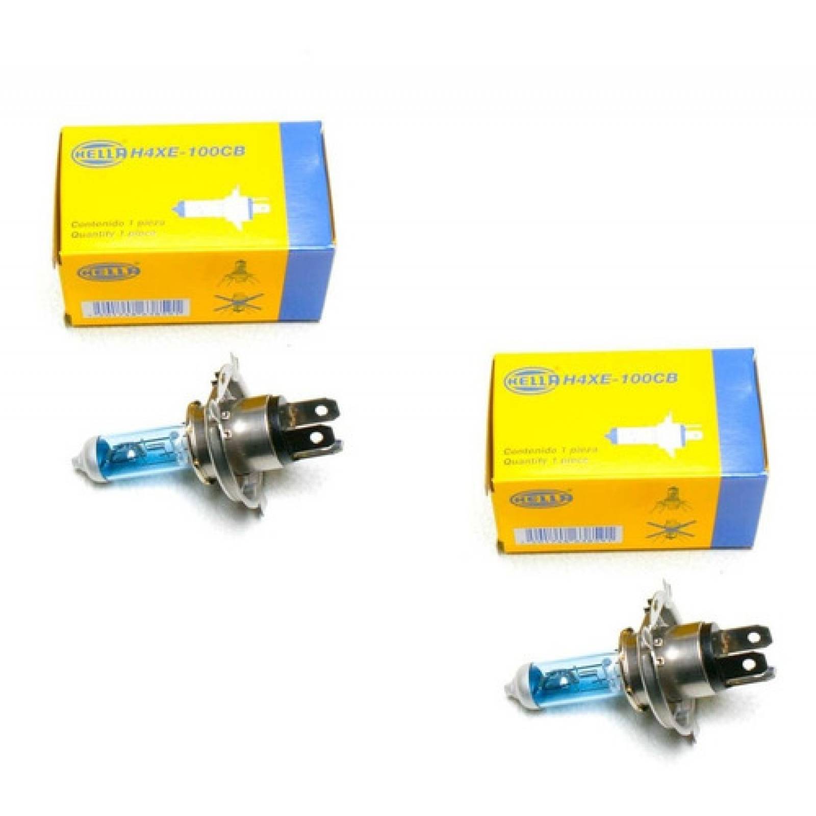 Foco H4 Luz Blanca Cool Blue 100-80 Watts Hella