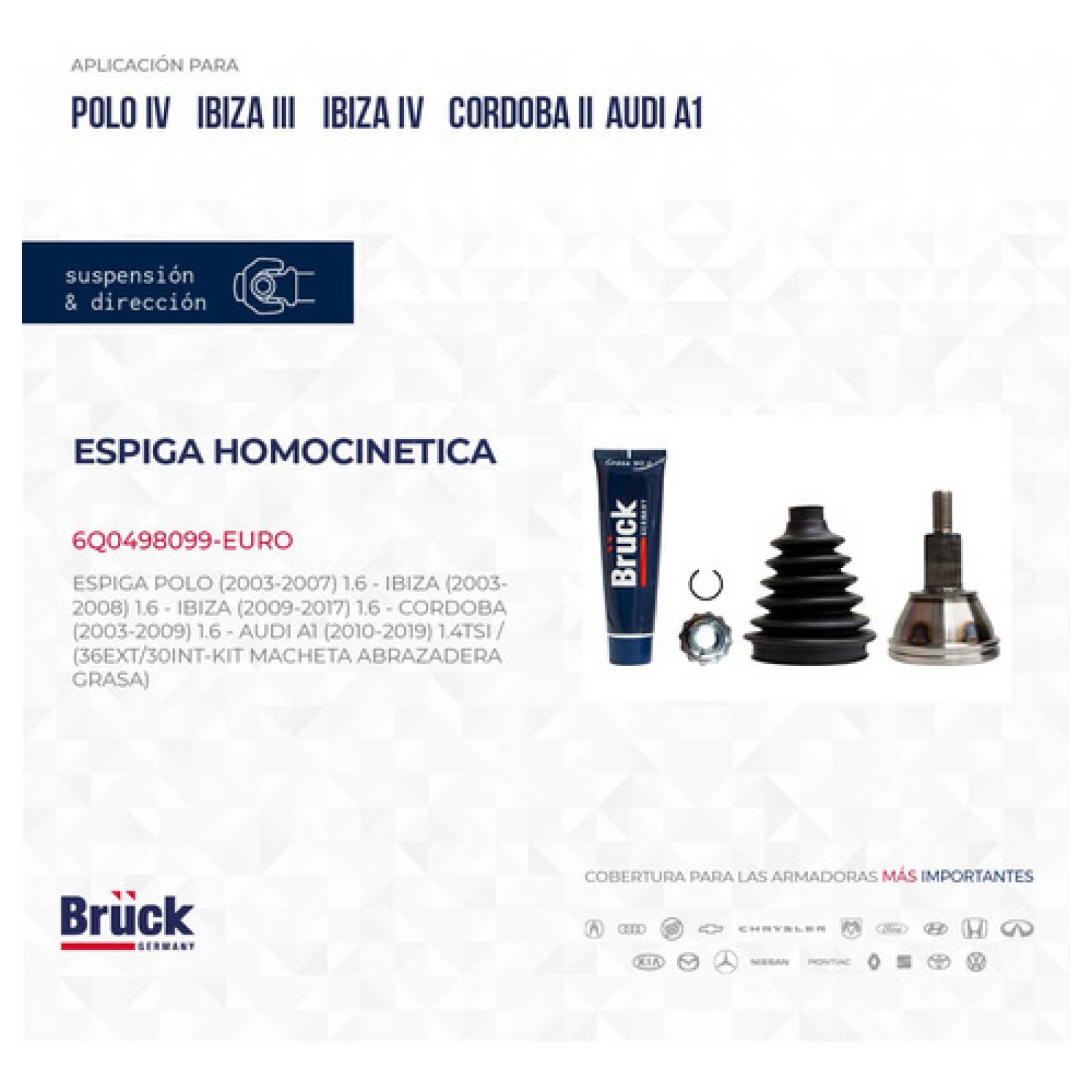 Espiga Junta Homocinetica Polo 2004