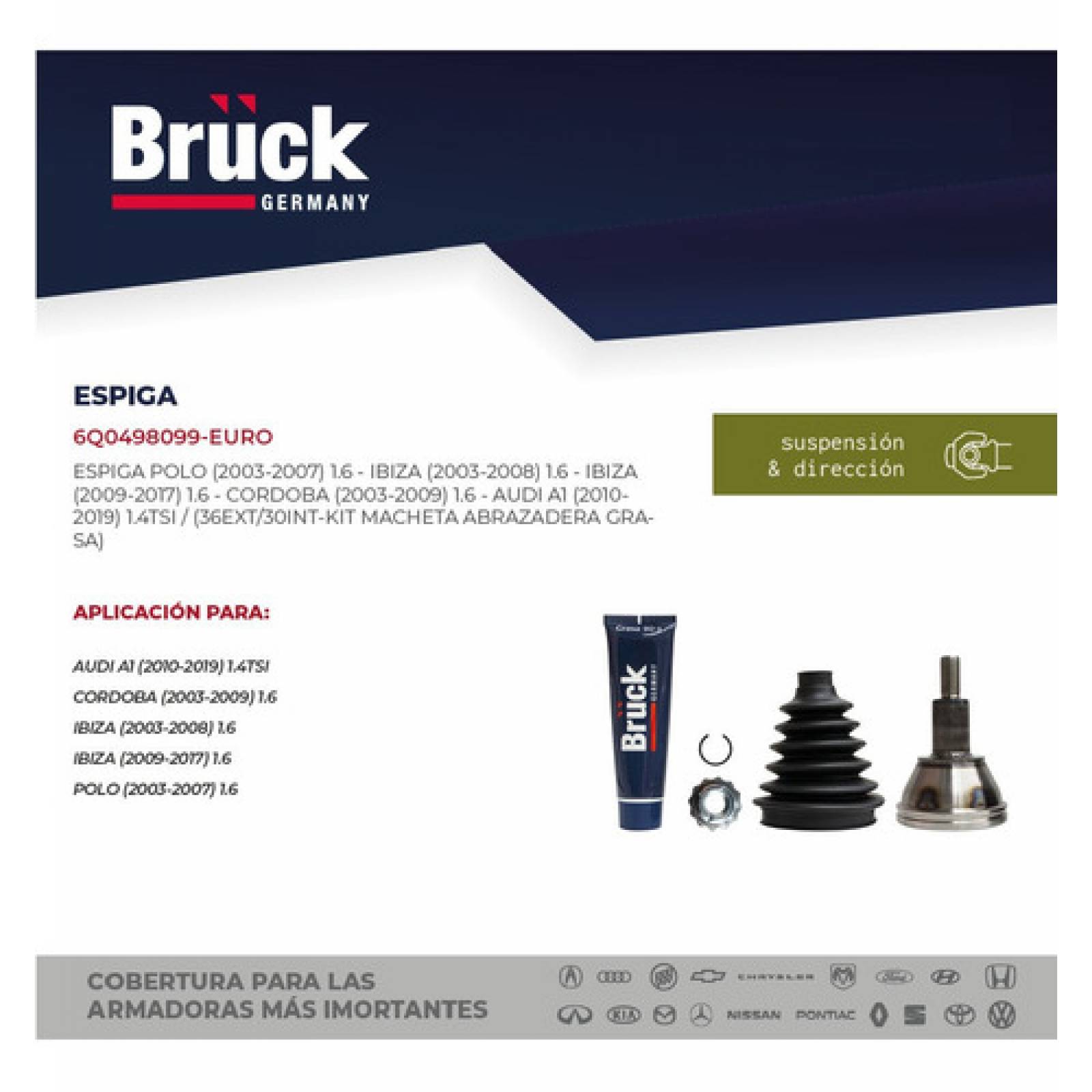 Espiga Junta Homocinetica Polo 2004