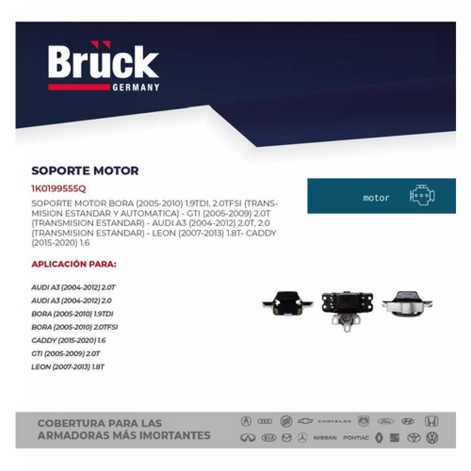 Soporte Motor Bora Gli 05 - 10 Golf Gti 07 - 09 Golf 08 - 10