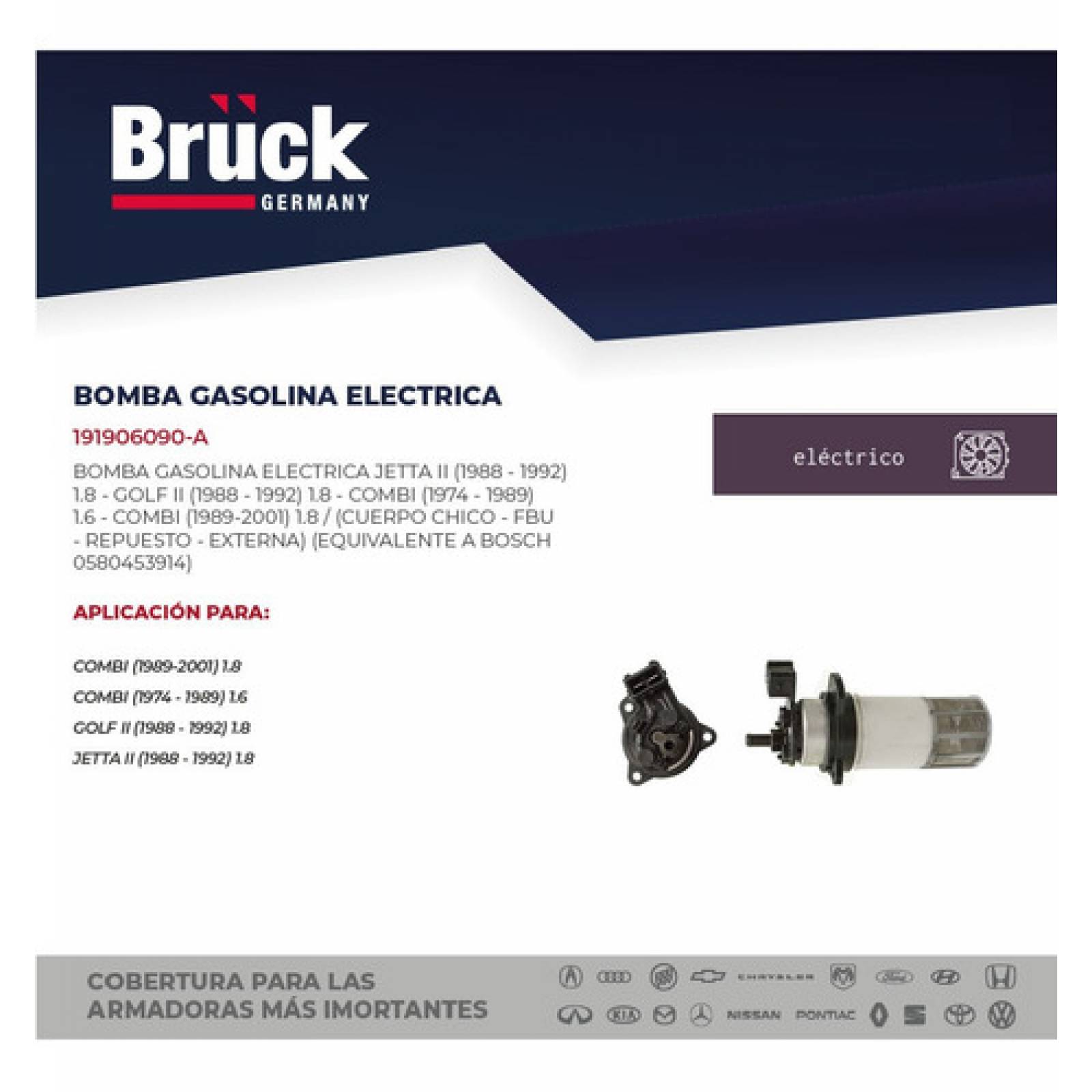 Bomba Gasolina Golf Jetta A2 87 88 89 90 91 92 Fbu Externa
