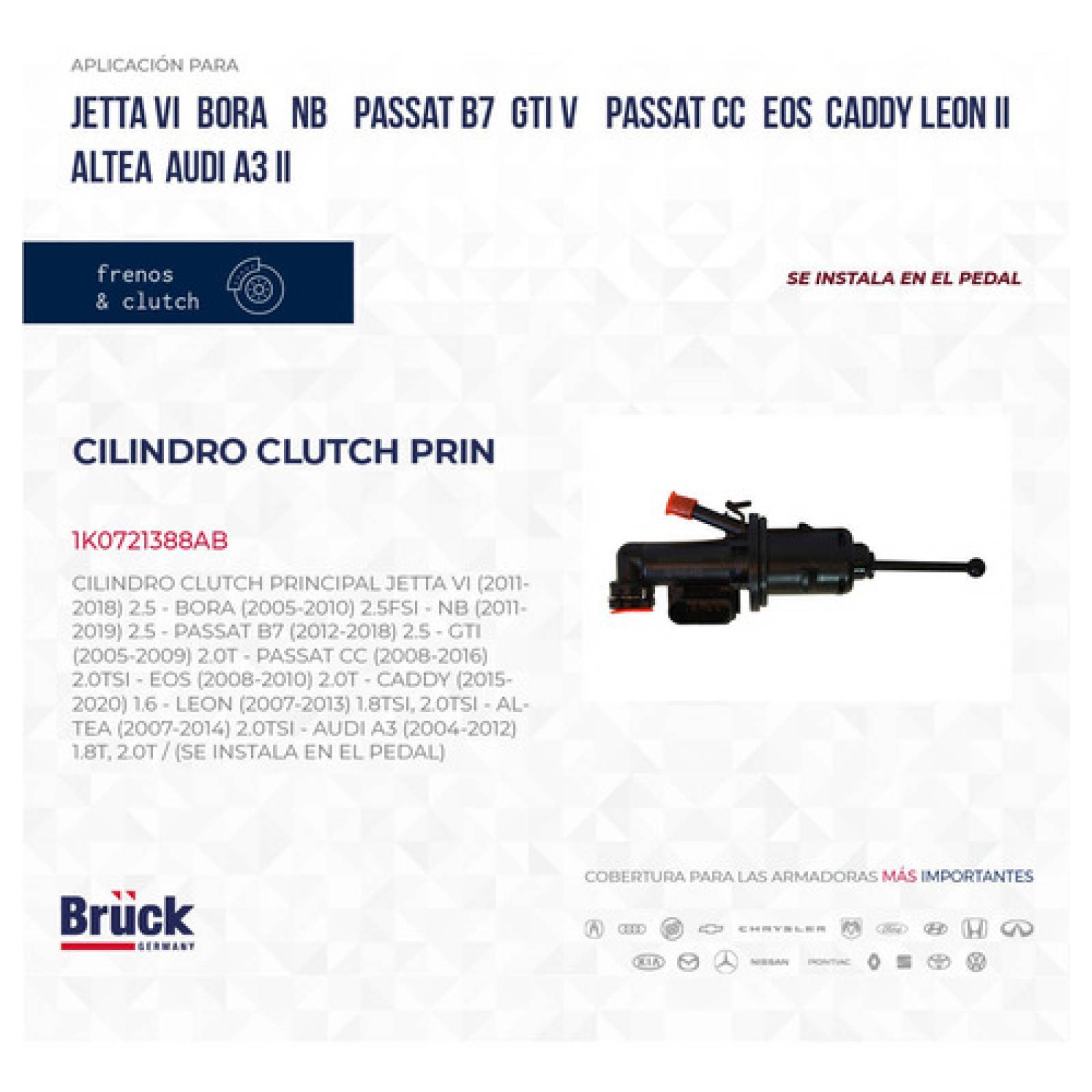 Cilindro Principal Clutch Bora 2007 2.5