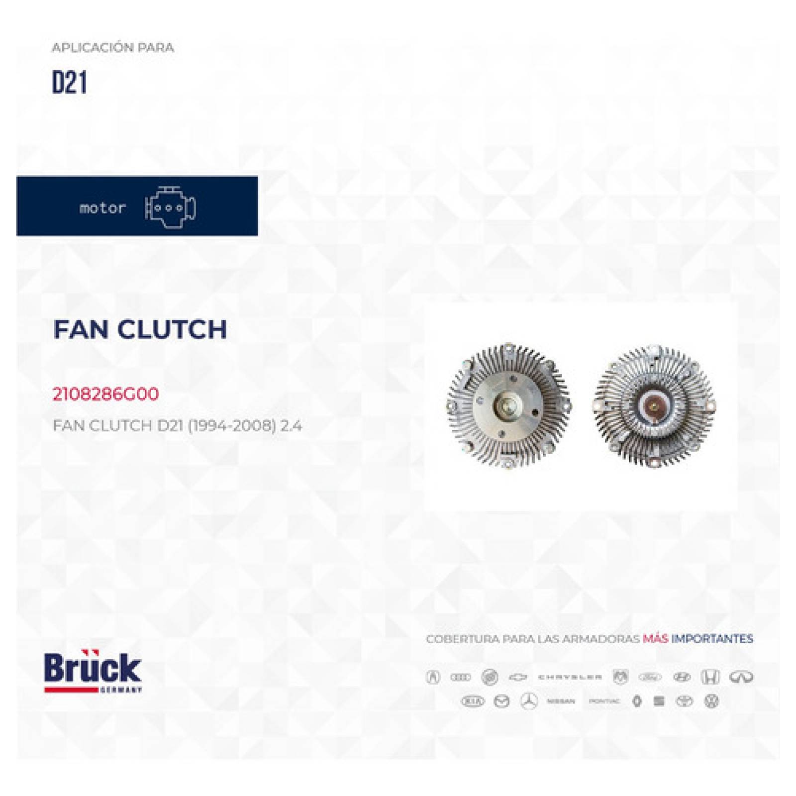 Fan Clutch Nissan Frontier 2003 2.4 16v 2108286g00