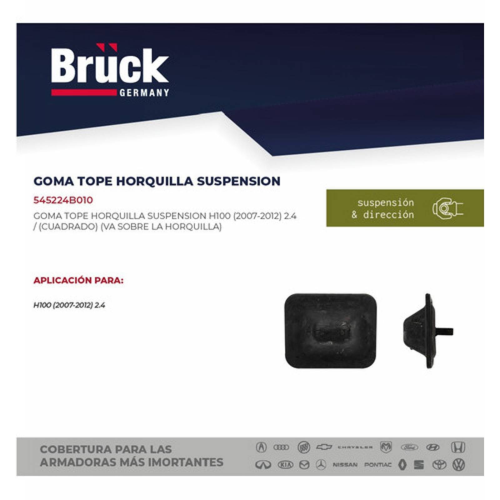 Buje Horquilla Hyundai H100 A Gas 03-07 Tope Cuadrado Bruck