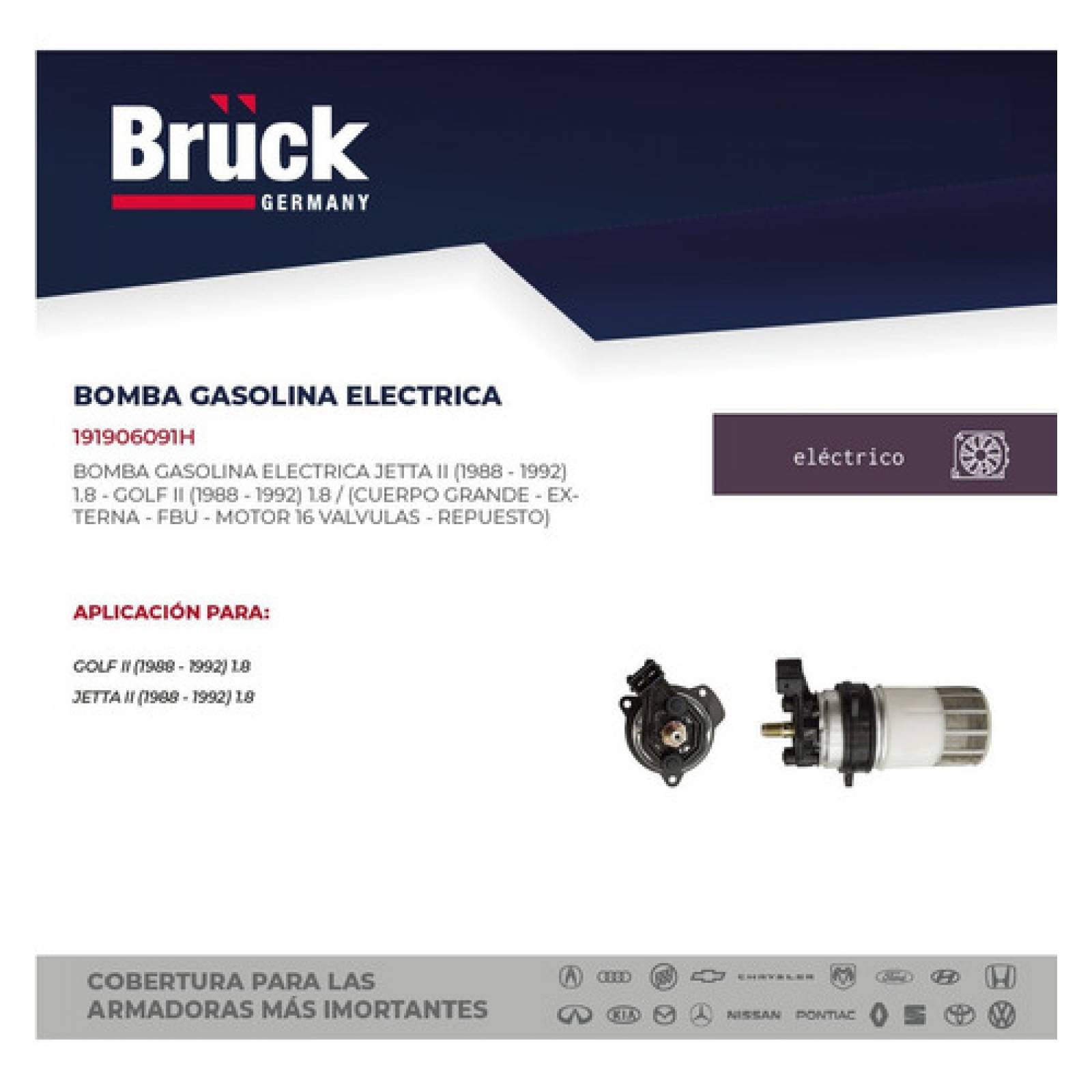 Bomba Gasolina Jetta Golf A2 1987 - 1992 Ext Fbu Gti 16 Val