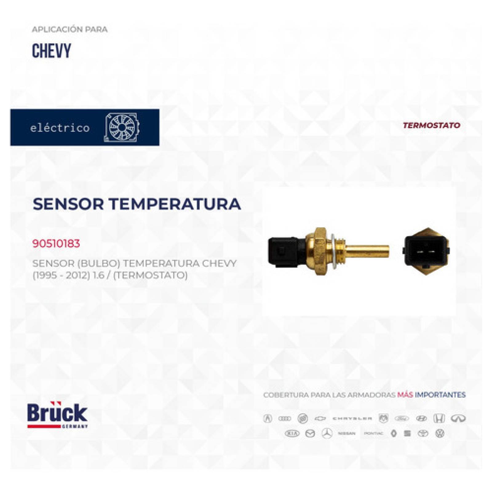 Bulbo Sensor Temperatura Termostato Chevy 2011