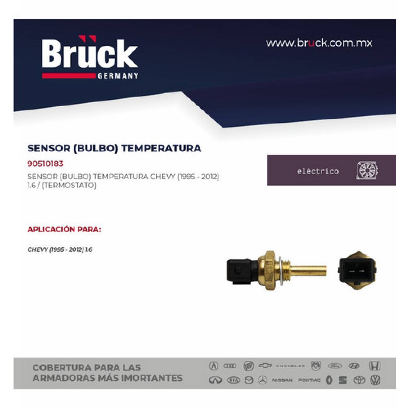 Bulbo Sensor Temperatura Termostato Chevy 2011
