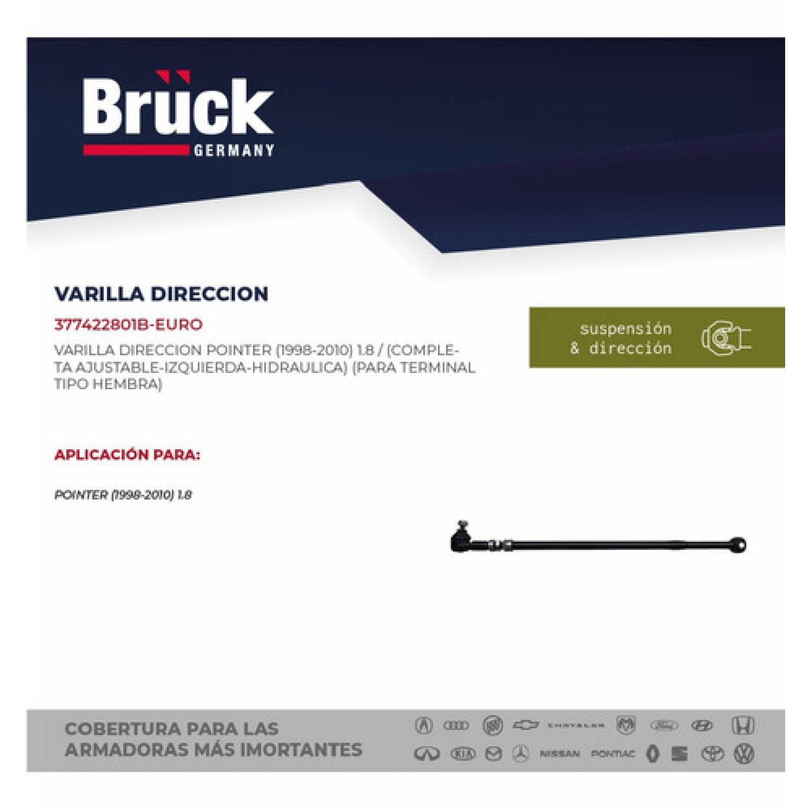 Bieleta Varilla Direccion Pointer 2009 Lateral 377422801b