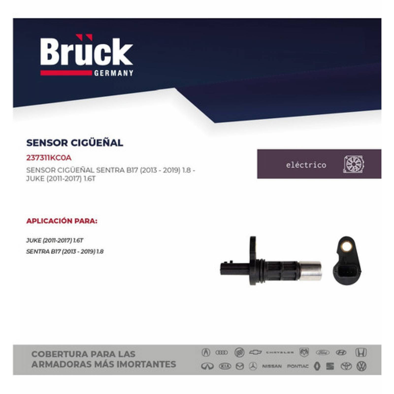 Sensor Cigueñal Sentra B17 15-18 Juke 07-17 Bruck Germany