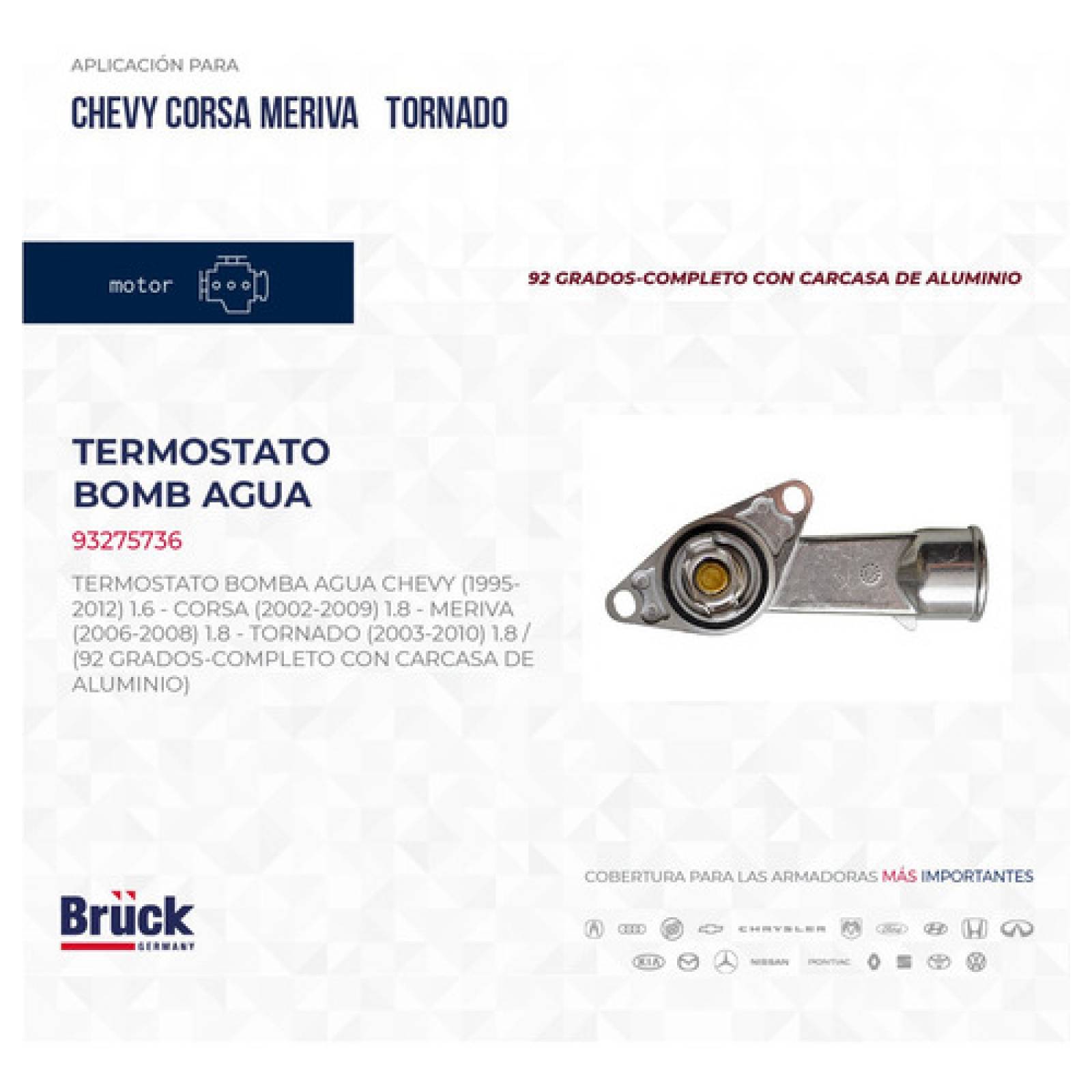 Termostato Chevy 2010 93275736