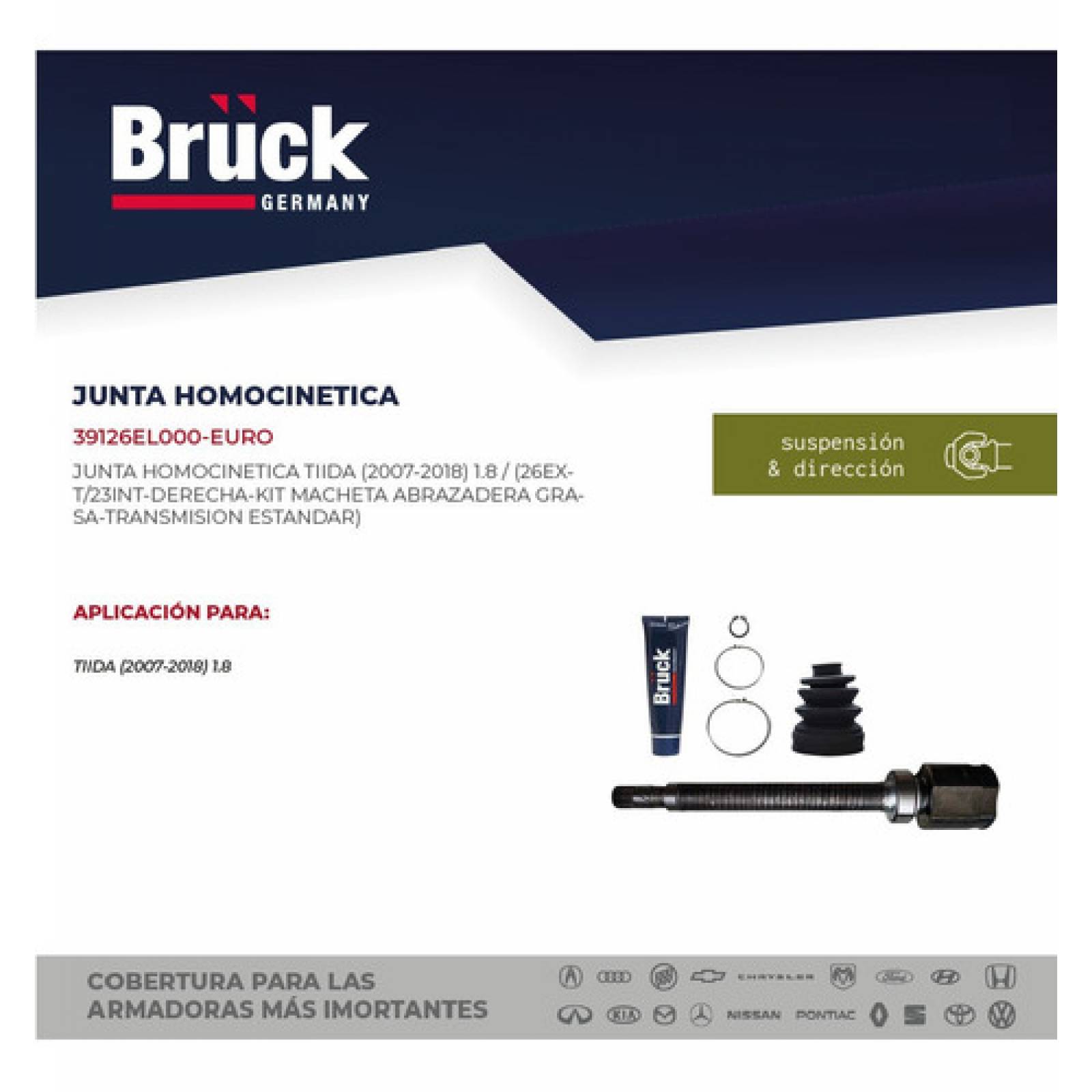 Espiga Junta Homocinetica Tiida 2011 Der 39126el000