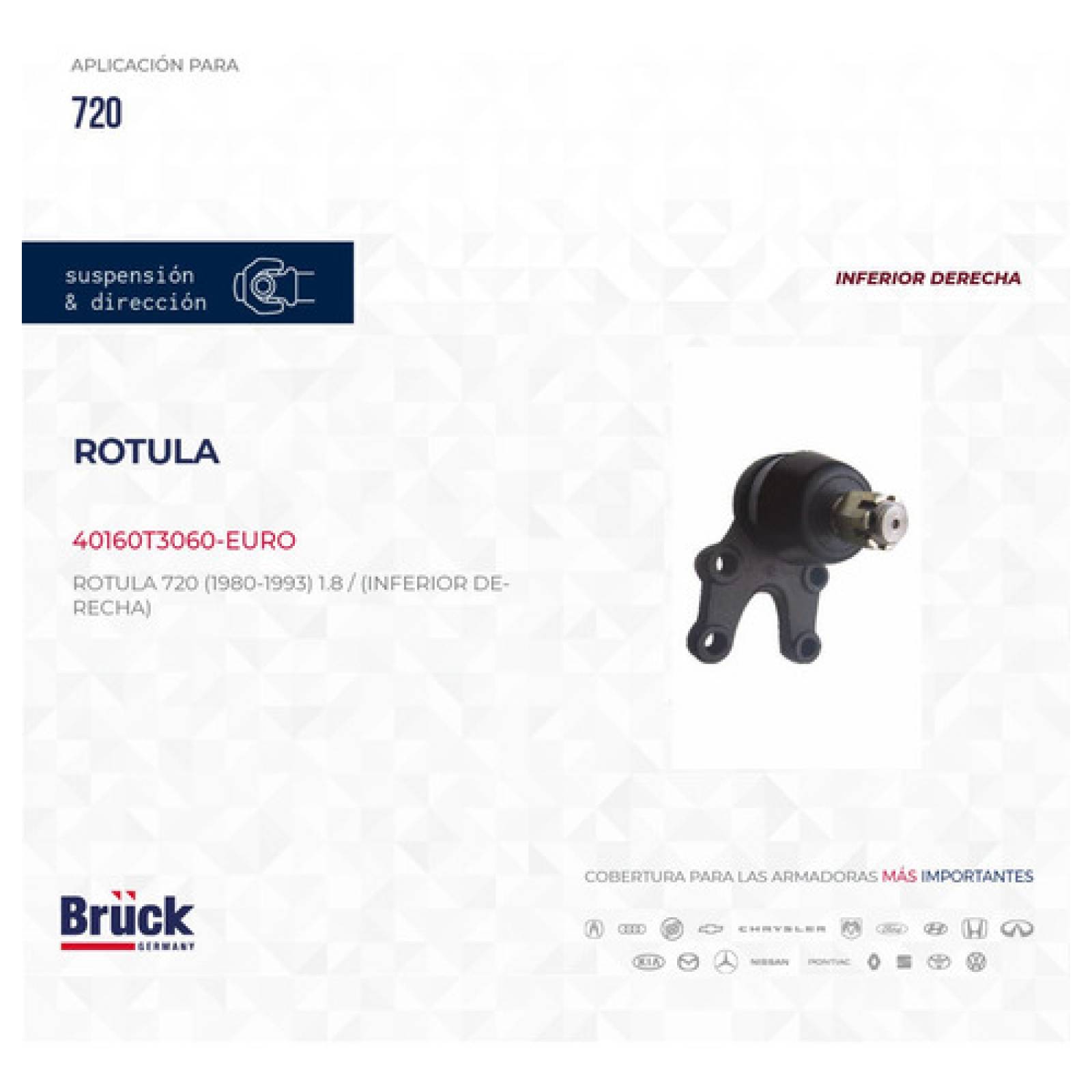 Rotula Nissan Pick Up 720 81 - 90 91 92 93 Inferior Derecha
