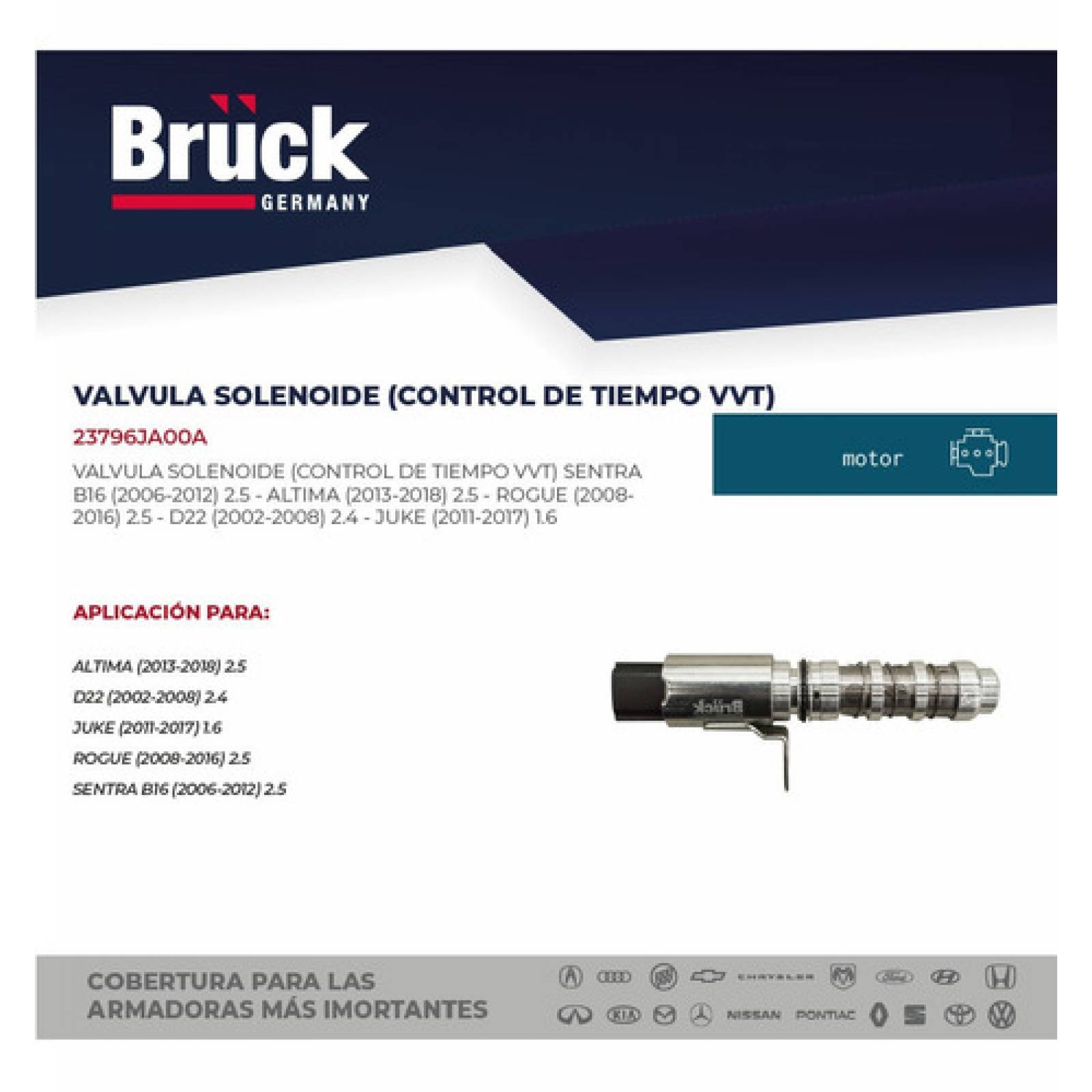 Válvula Solenoide Sentra B16 06-10 Altima 07-13 Rogue 11-13