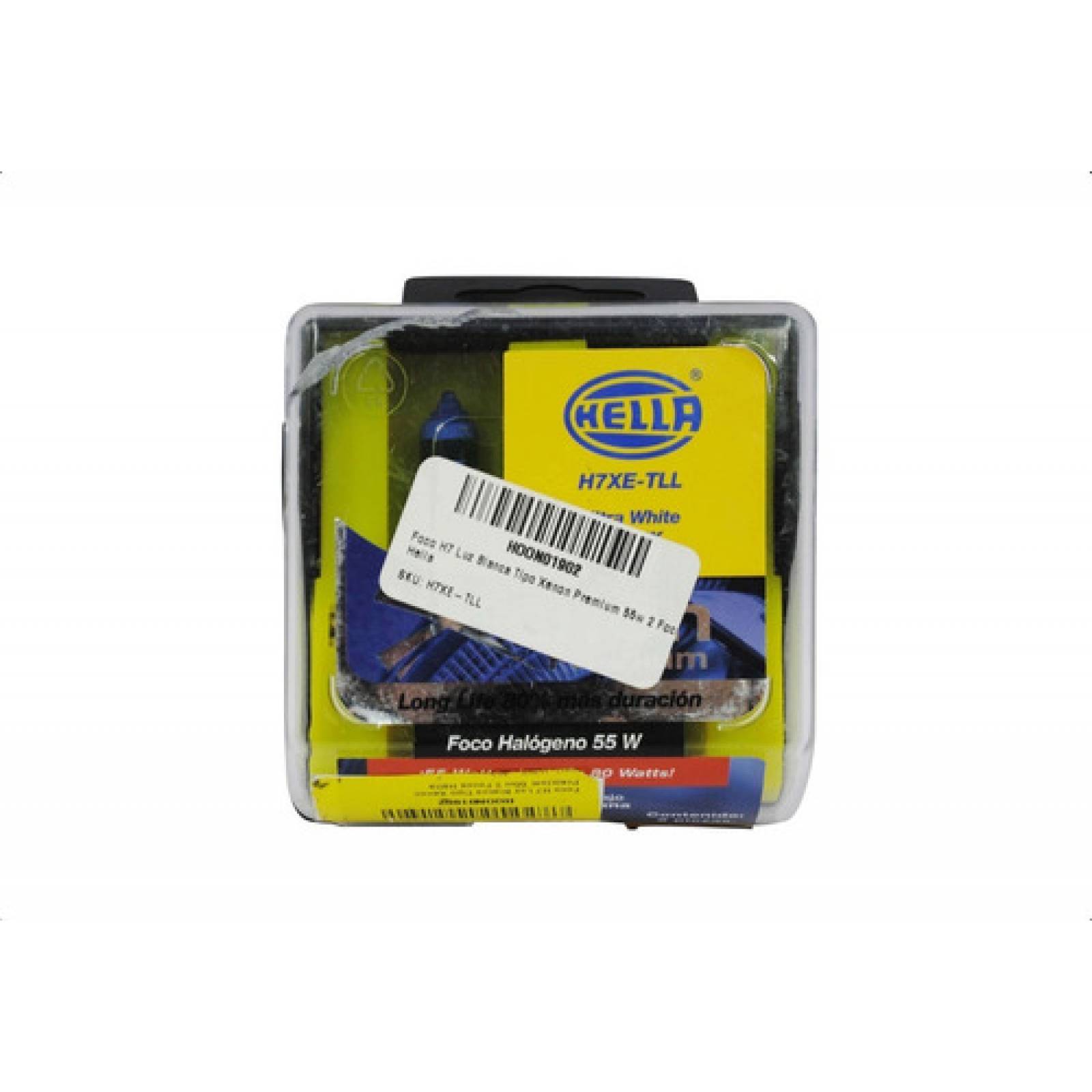 2 Focos H7 Luz Blanca Tipo Xenon Premium 55w Hella C/detalle