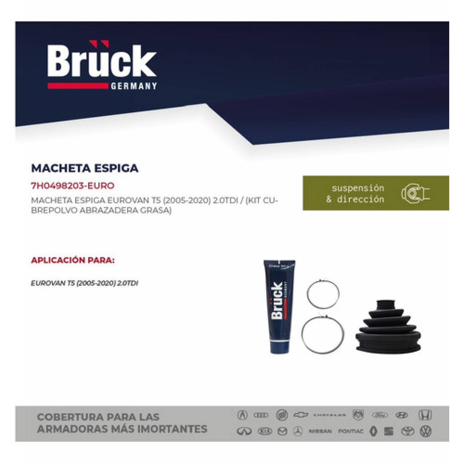 Kit Macheta Cubre Polvo Exterior Eurovan 05 - 18 1.9 Diesel