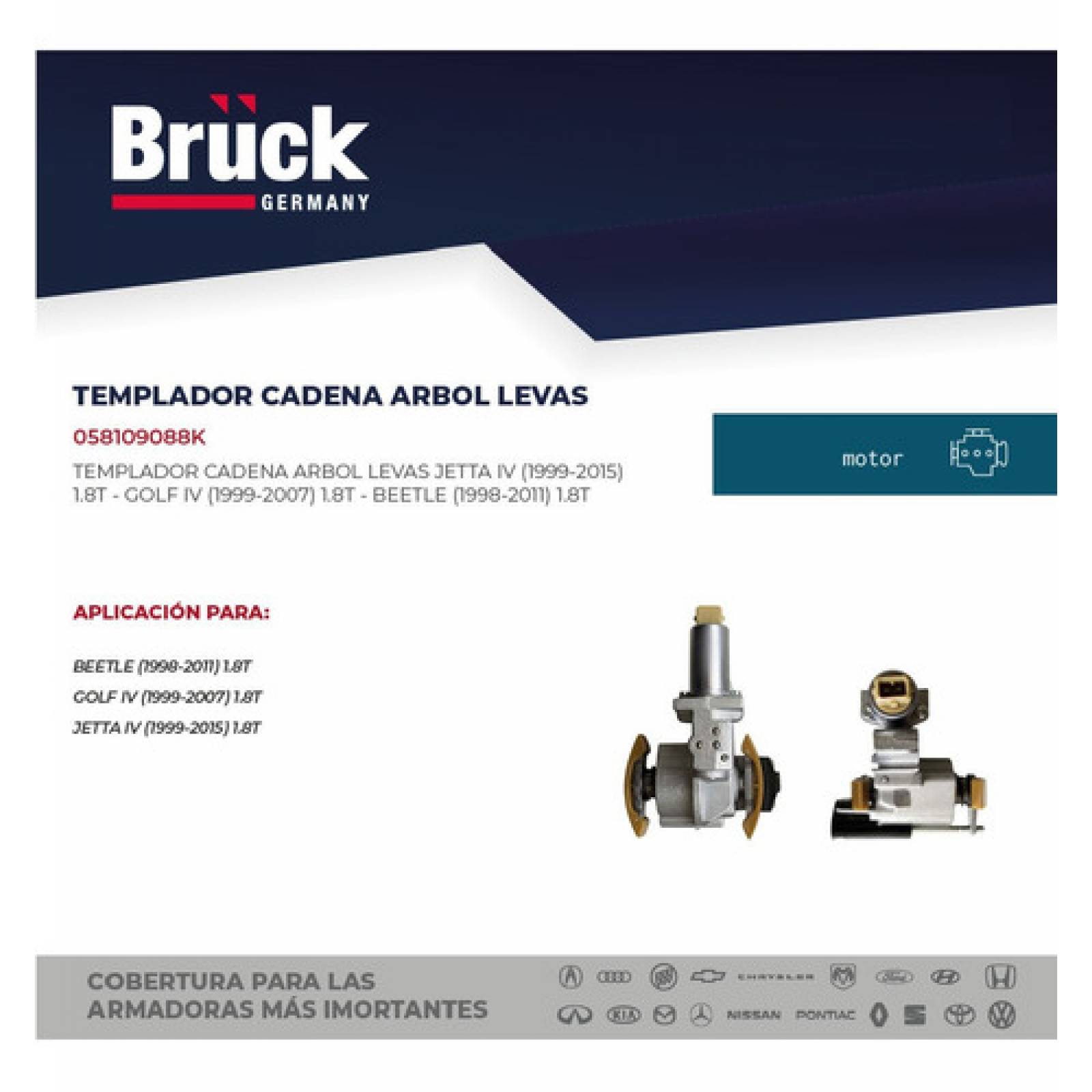 Templador Cadena Audi A4 Quattro 2004 1.8 20v 058109088k