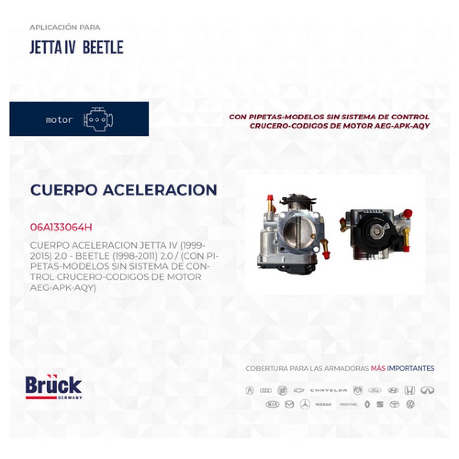 Cuerpo Aceleracion Jetta A4 99 - 15 Beetle 98 - 11 C/detalle