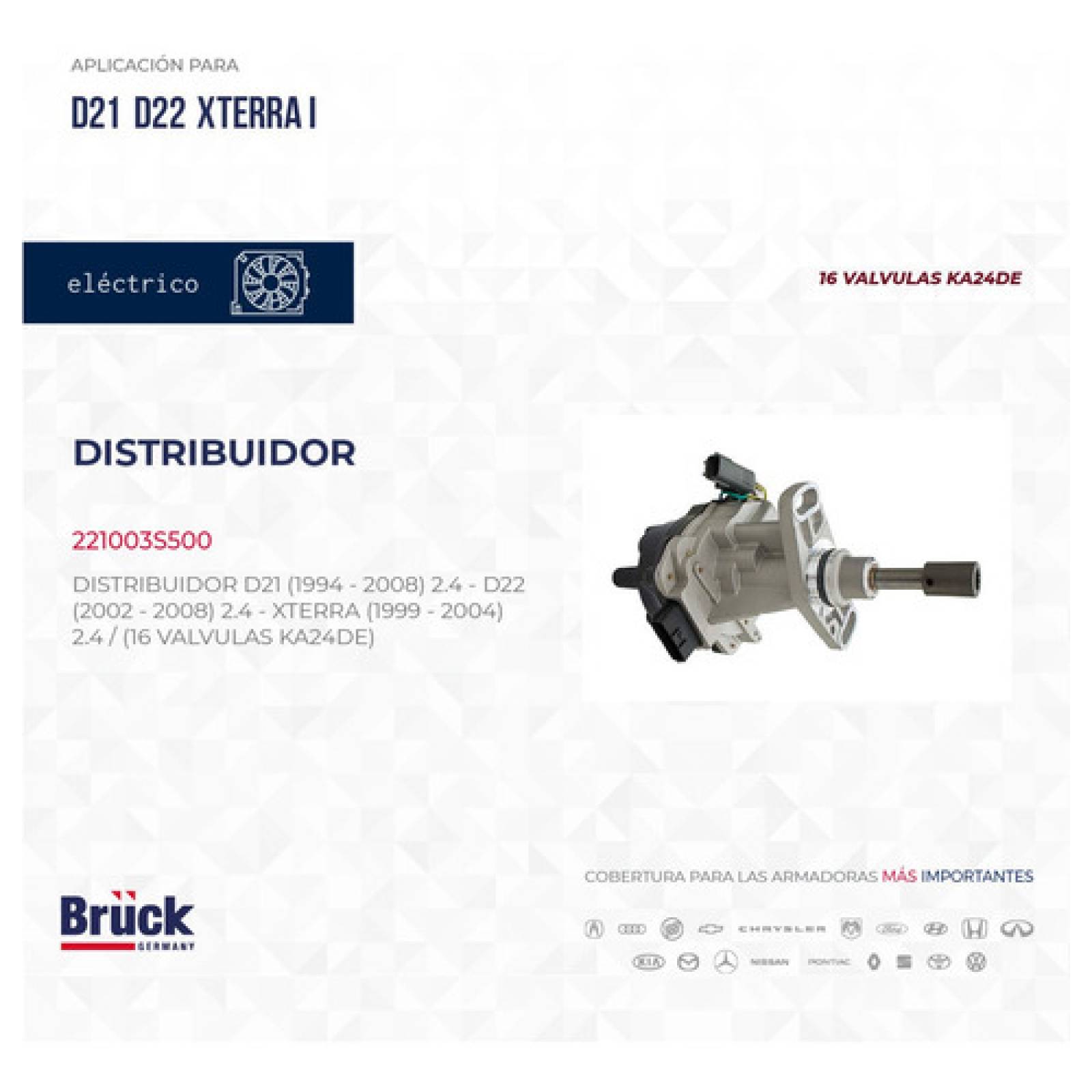 Distribuidor Nissan D21 94 - 08 D22 02 - 08 Xterra C/detalle