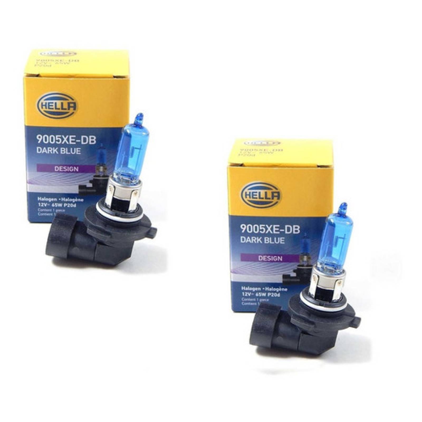Foco 9005 Luz Blanca Dark Blue 65 Watts P20d Hella