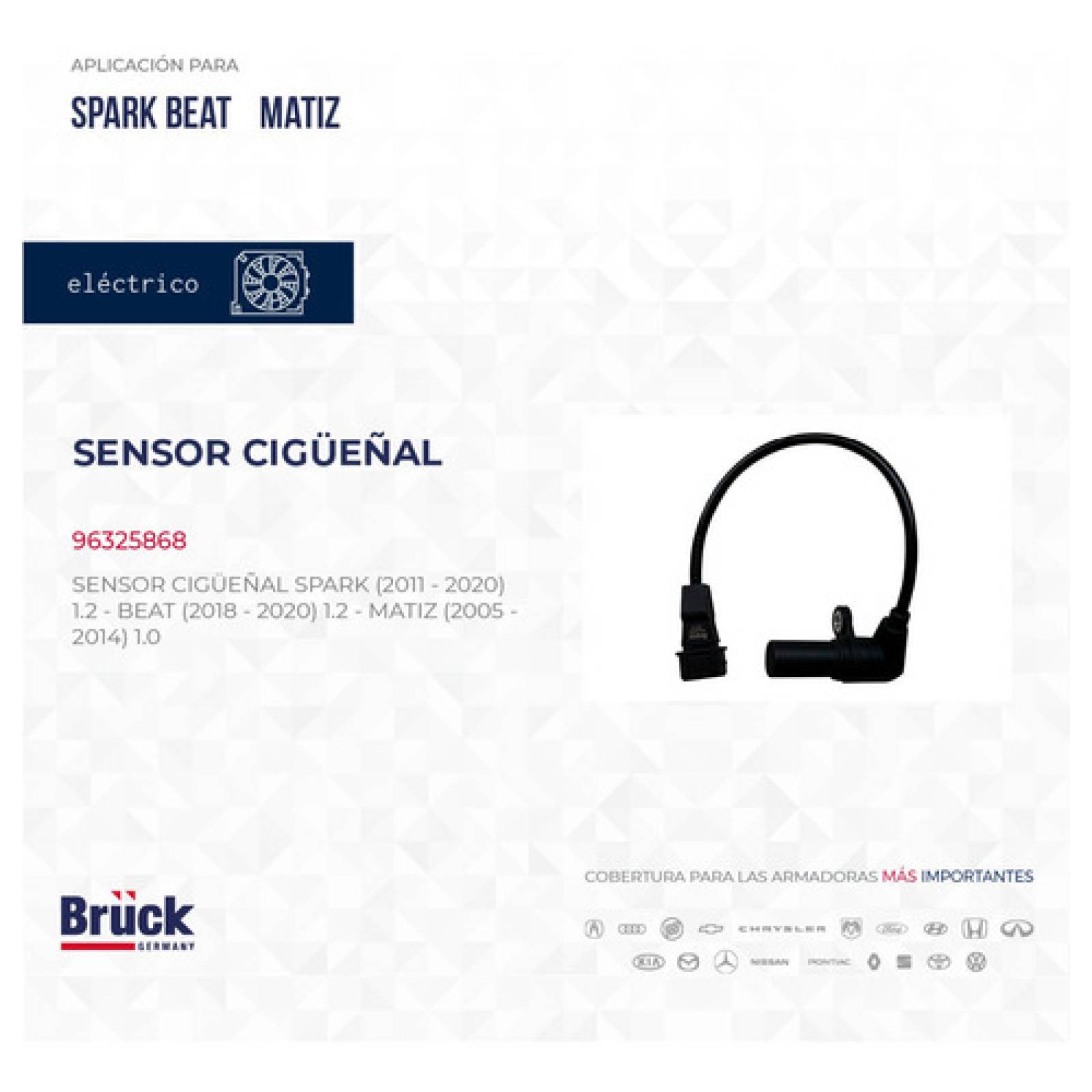 Sensor Cigueñal Matiz 04-17 1.0 Lt Spark 11-18 1.2 Lt Euro