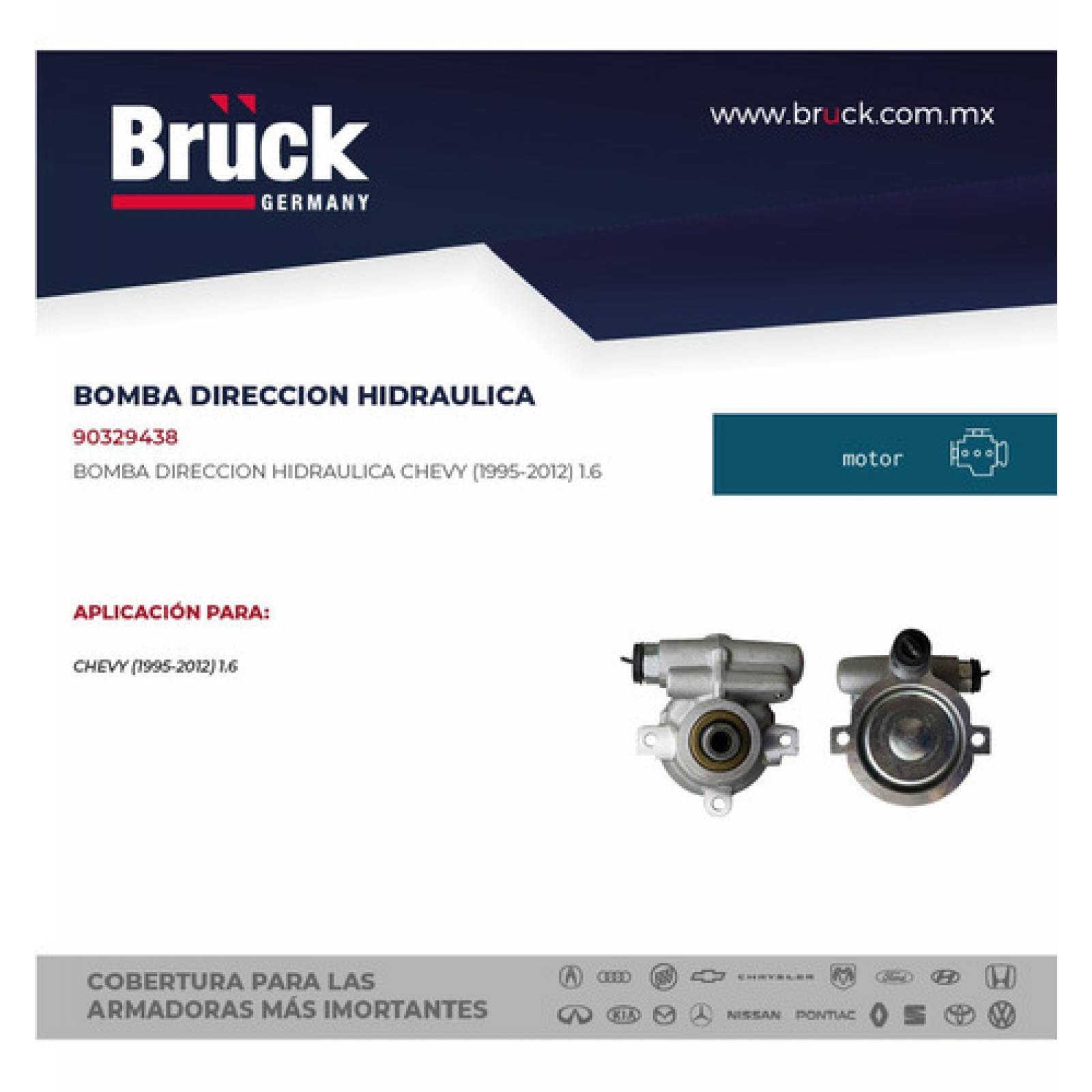 Bomba Direccion Hidraulica Licuadora Chevrolet Chevy
