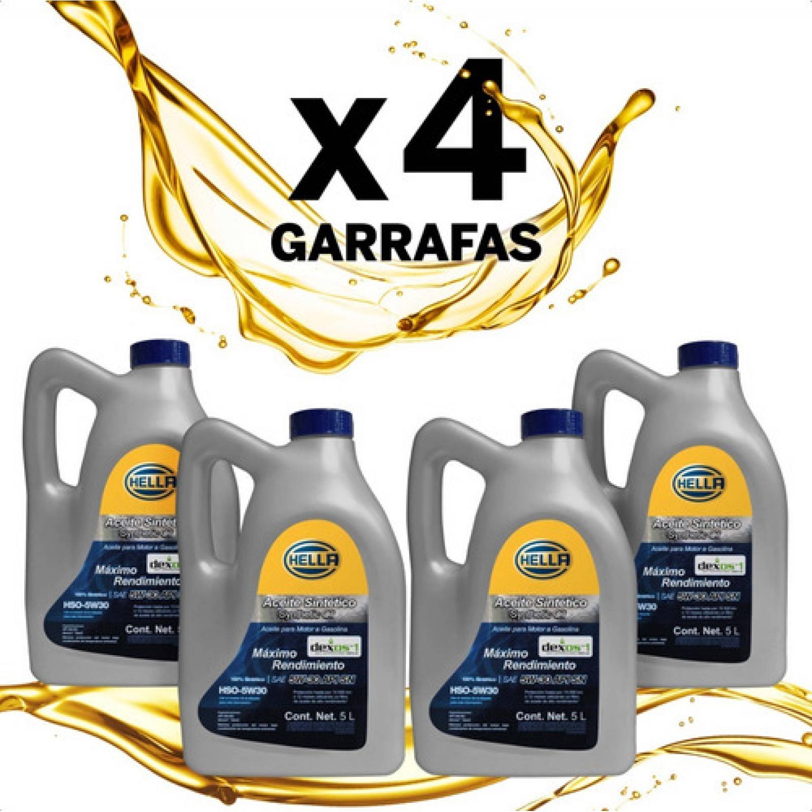20 Litros Aceite Motor 5w30 100% Sintetico Api Sn Hella