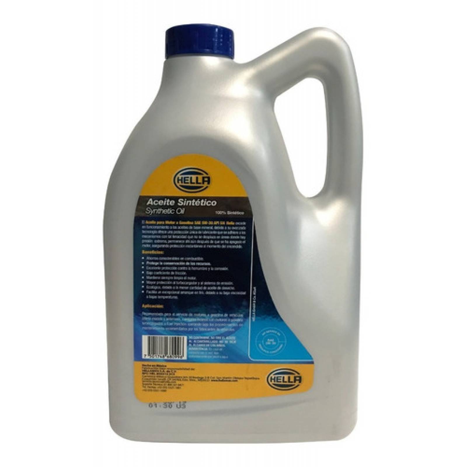 20 Litros Aceite Motor 5w30 100% Sintetico Api Sn Hella