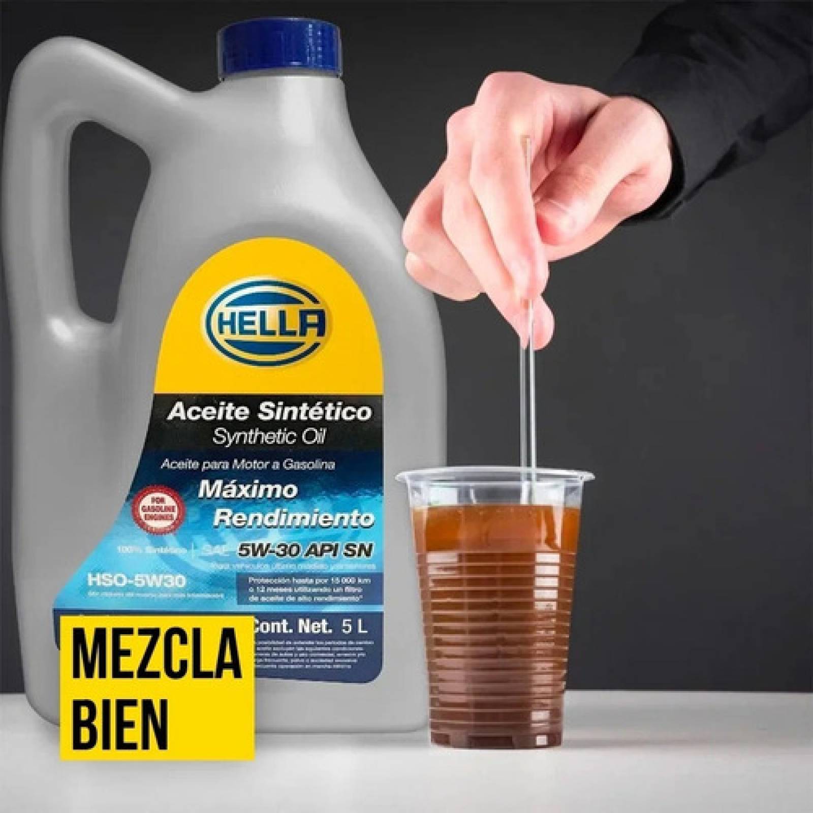 Aceite Sintetico 5 Lts Hella 5w30 + Resurs Next Promocion