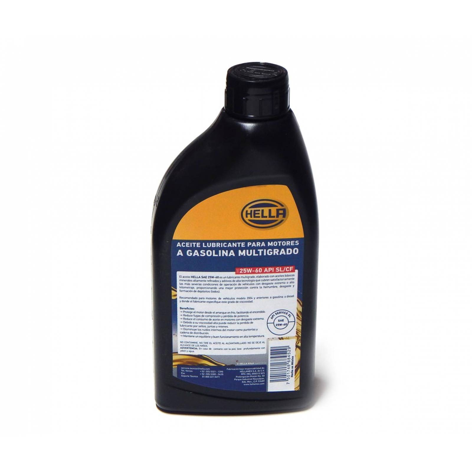 Aceite 25w60 Mineral Multigrado 946ml Motores A Gasolina
