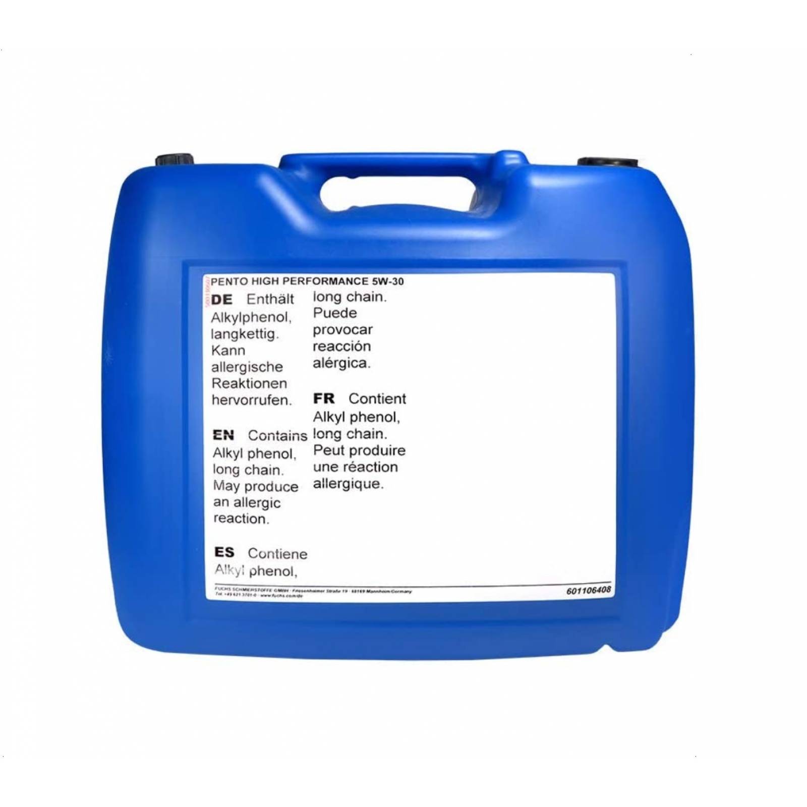 Aceite Motor Sintético 5w30 20 Lts High Performance Pentosin