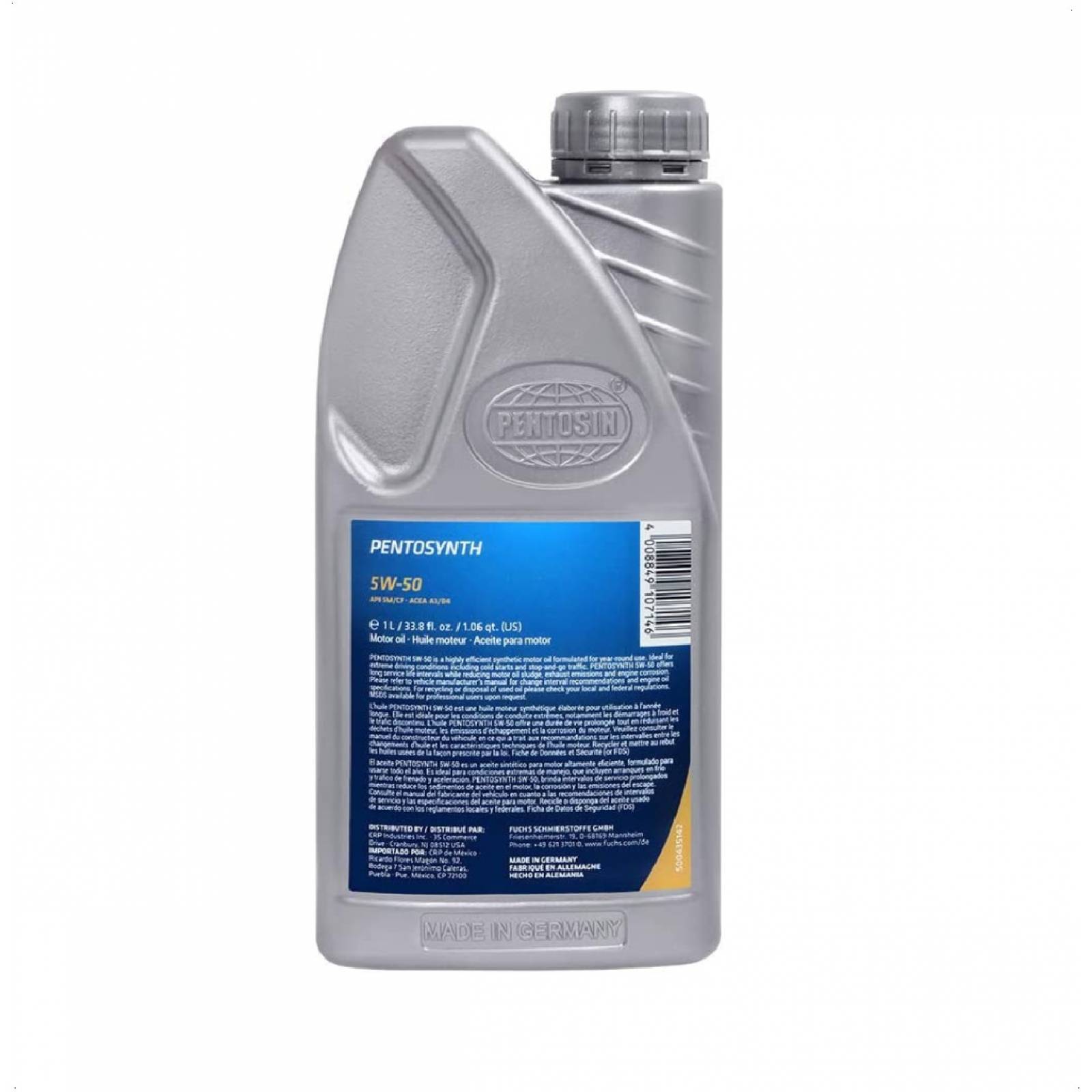 Aceite de Motor 100% Sintético Pentosin 5w-50 1lt Pentosin