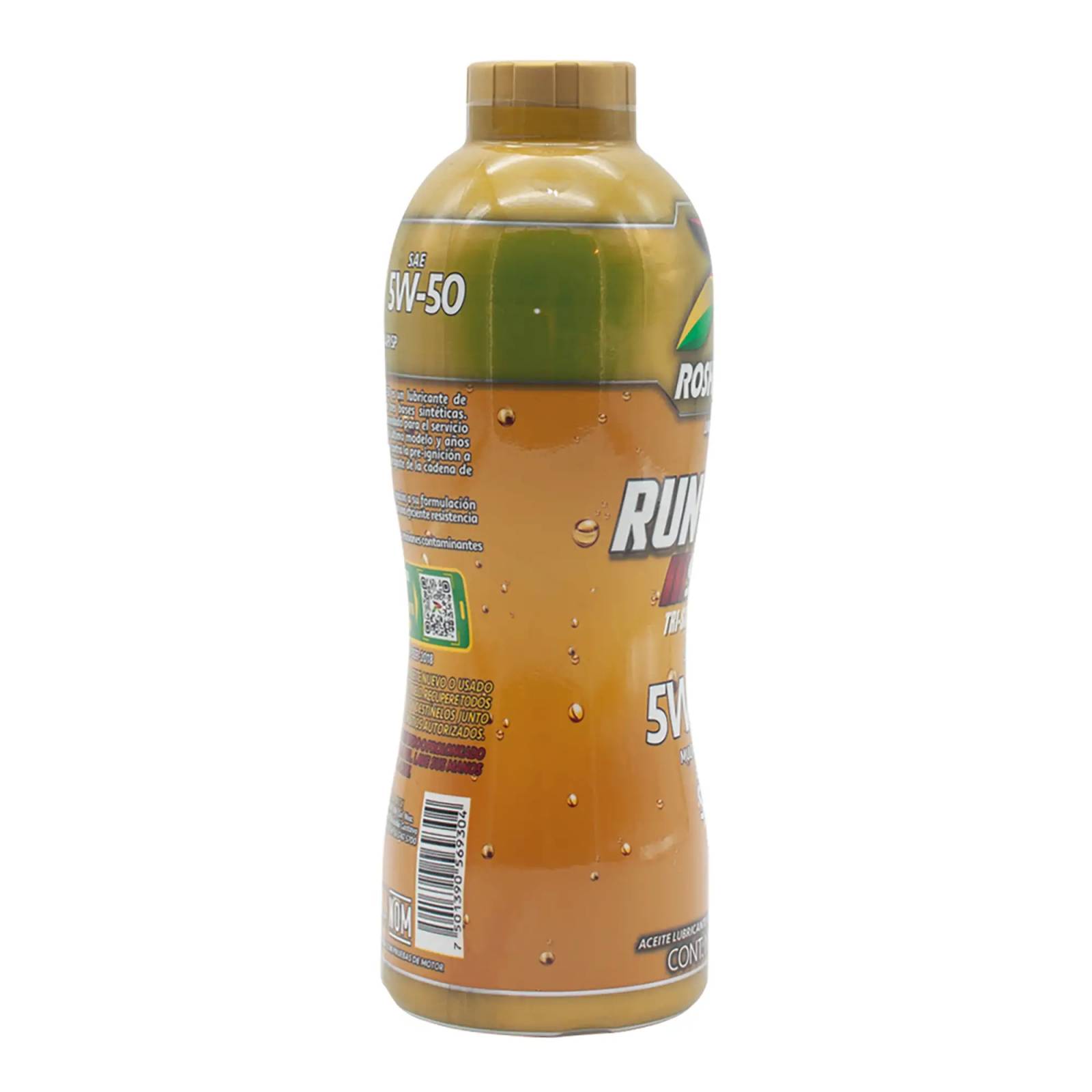 Aceite Motor Multigrado Roshfrans Tri-Sintético RUN-PWR 5W-50 SP, 950 ml