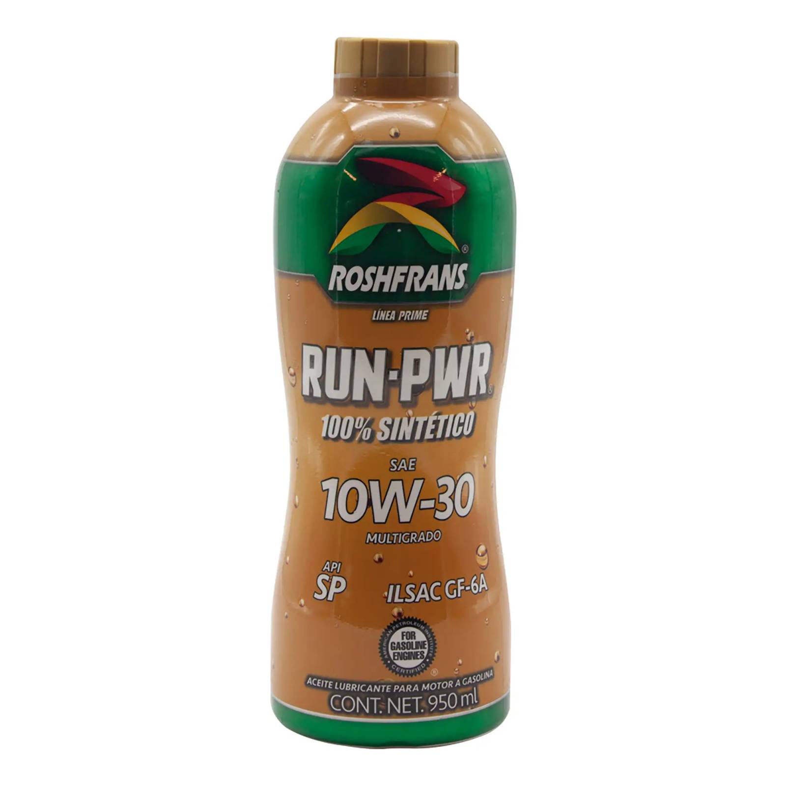 Aceite Motor Multigrado RUN-PWR Roshfrans Sintético 10W-30, 950 ml