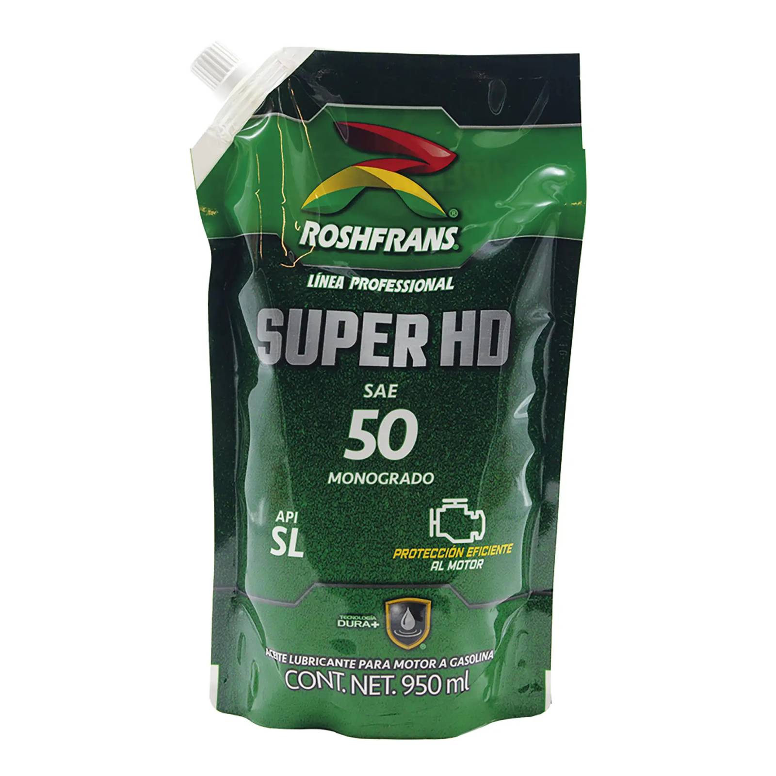 Aceite Motor Multigrado Roshfrans SUPER HD 50, 950 ml