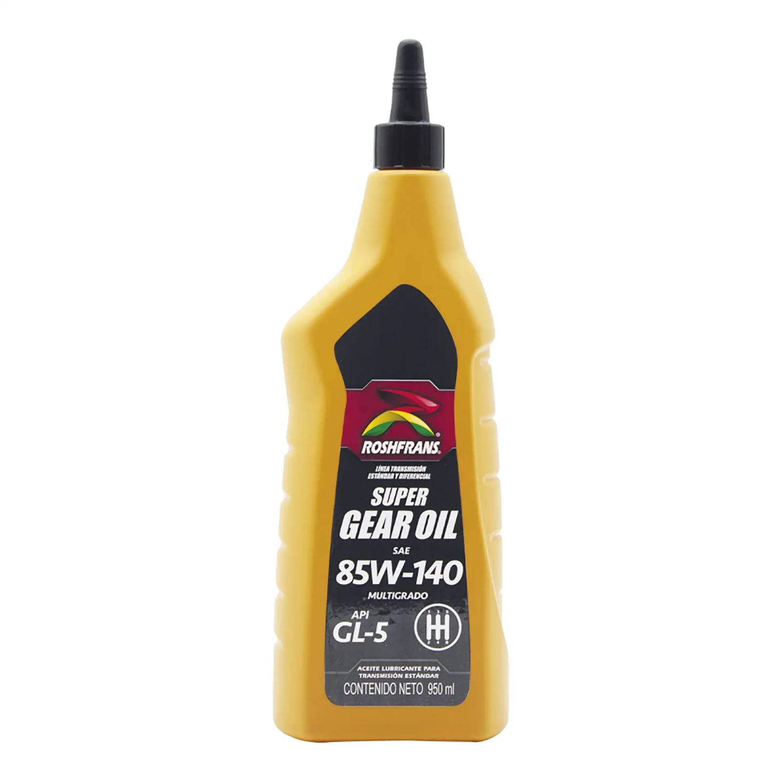 Aceite Transmisión Estándar Multigrado Roshfrans Super Gear Oil 85W-140, 950 ml