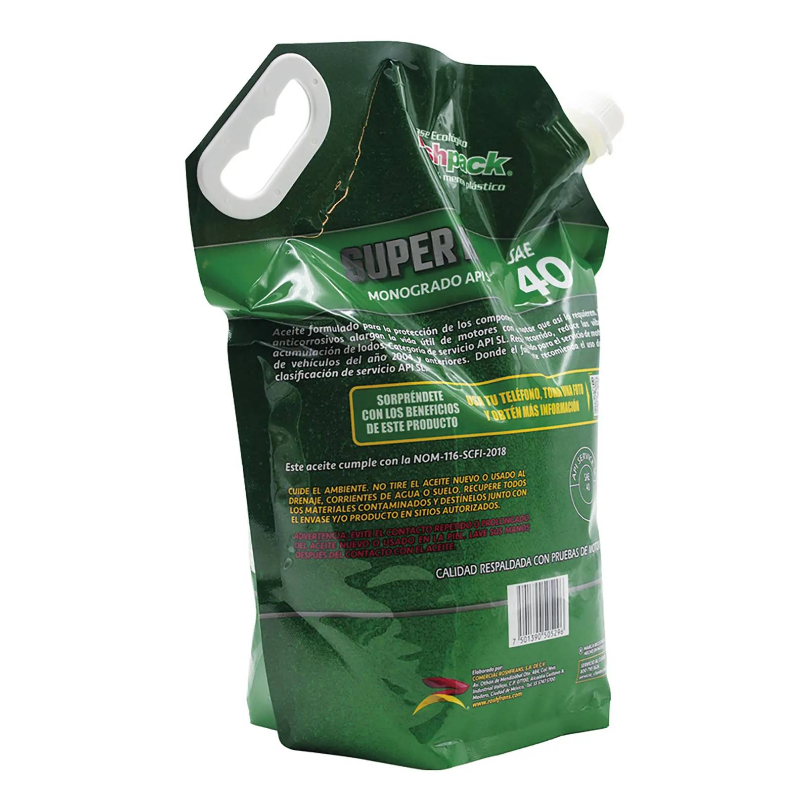 Aceite Motor Multigrado Roshfrans SUPER HD 40, 4 L