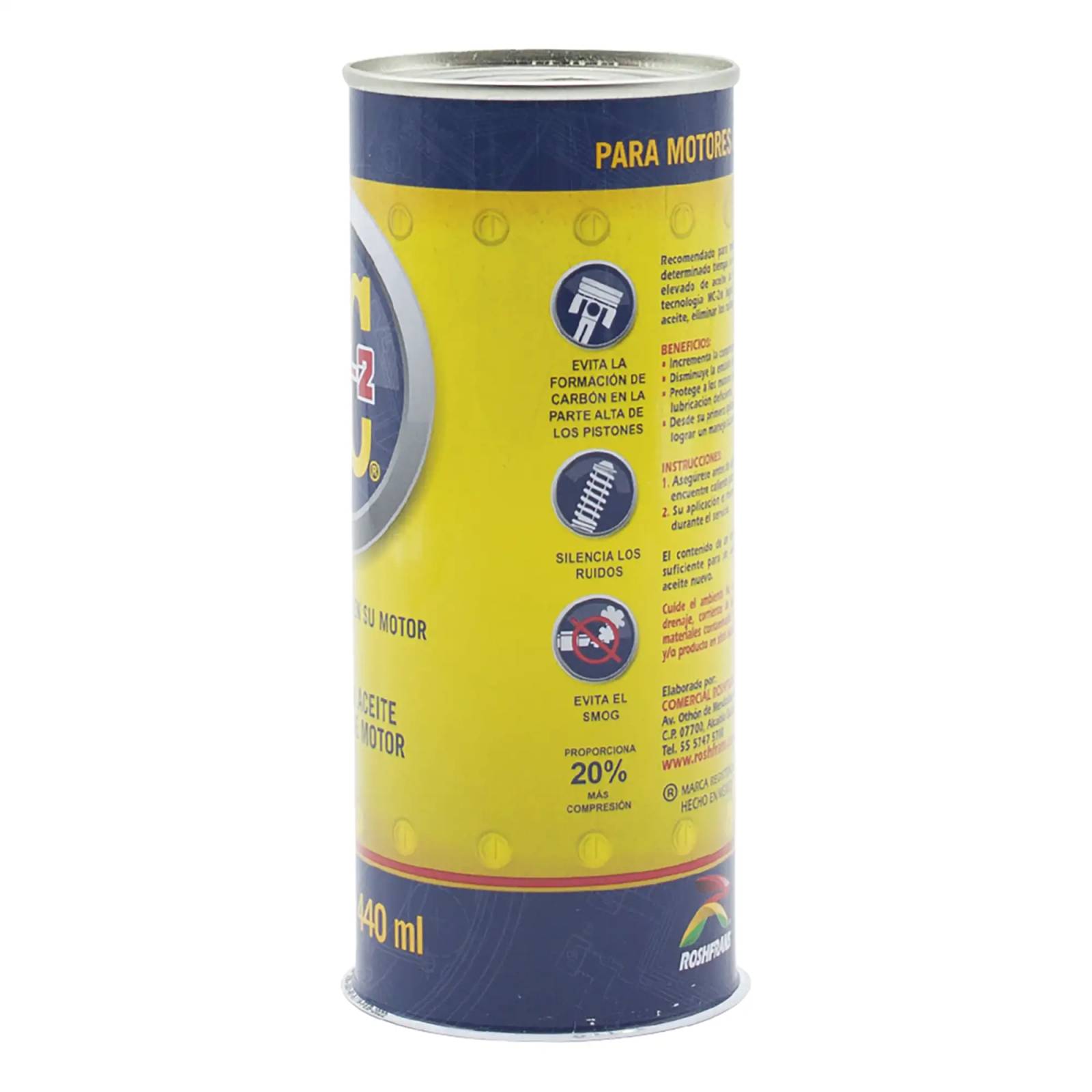 Aditivo para Aceite Lubricante de Motor Roshfrans MC-2, 440 ml