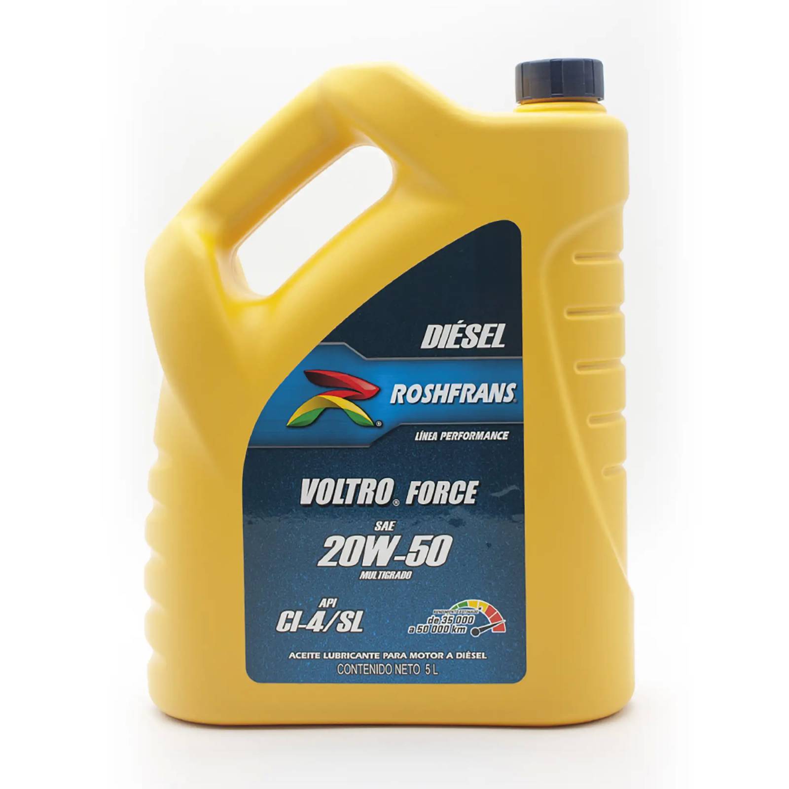Aceite Motor Diésel Multigrado Roshfrans Voltro Force 20W-50, 5 L