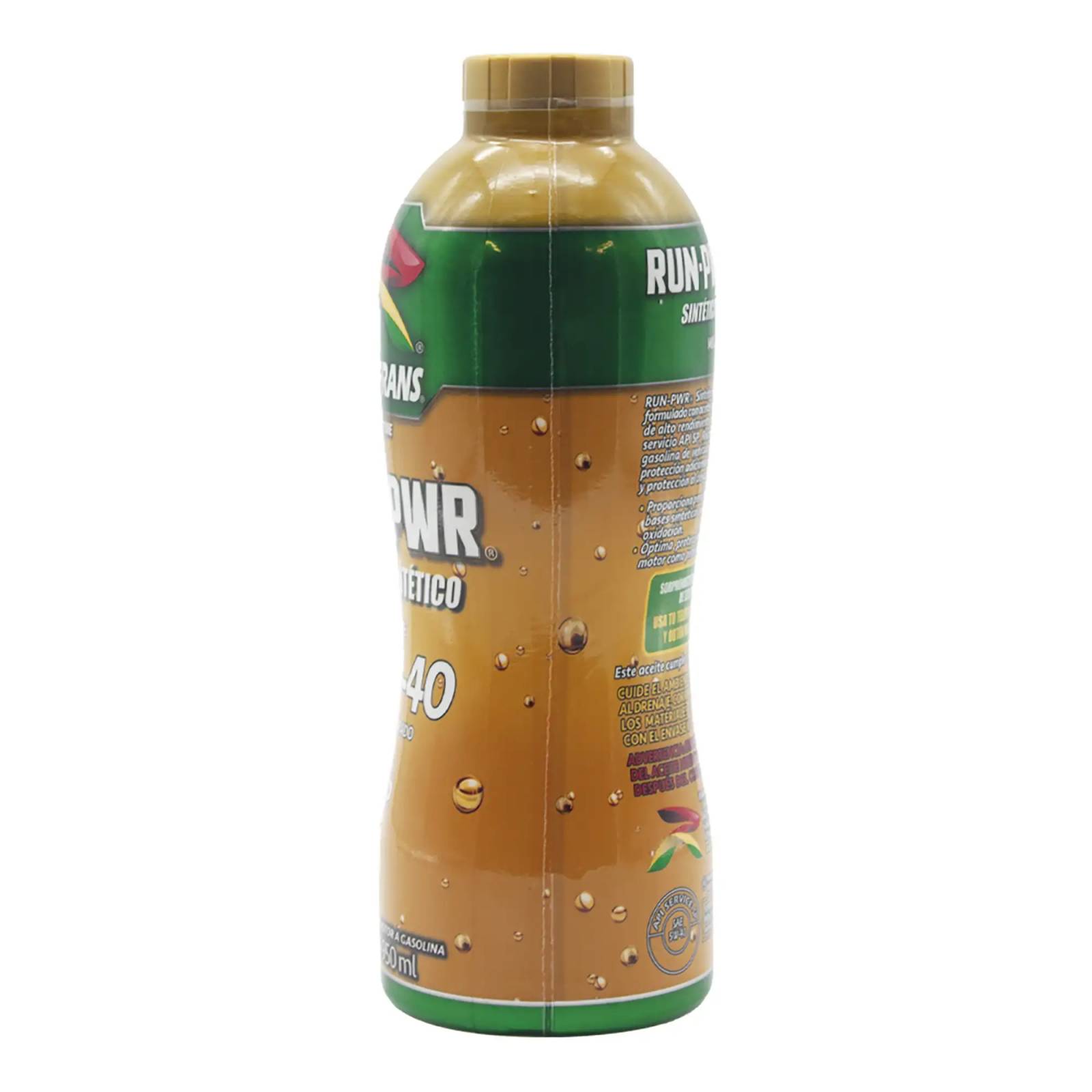 Aceite Motor Multigrado Roshfrans Sintético RUN-PWR 5W-40 SP, 950 ml