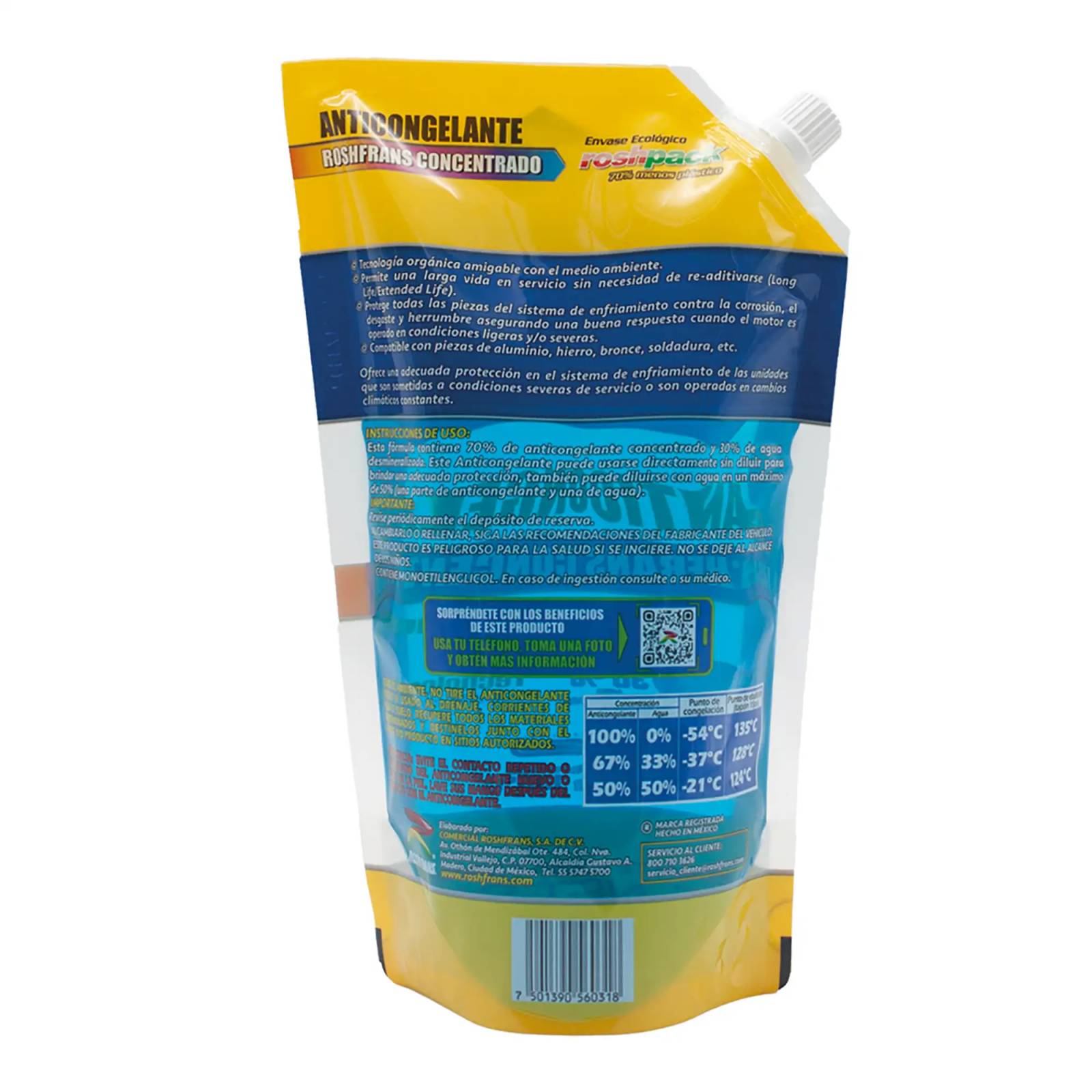 Anticongelante Concentrado Roshfrans, 950 ml