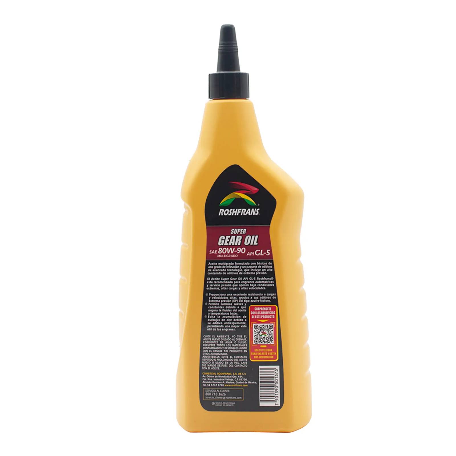 Aceite Transmisión Estándar Roshfrans 80W-90 Super Gear Oil, 950 ml
