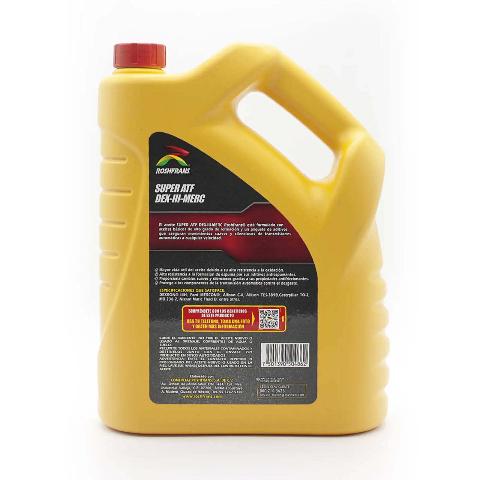 Fluido Transmisión Automática Roshfrans Super ATF DEX-III-MERC, 5 L
