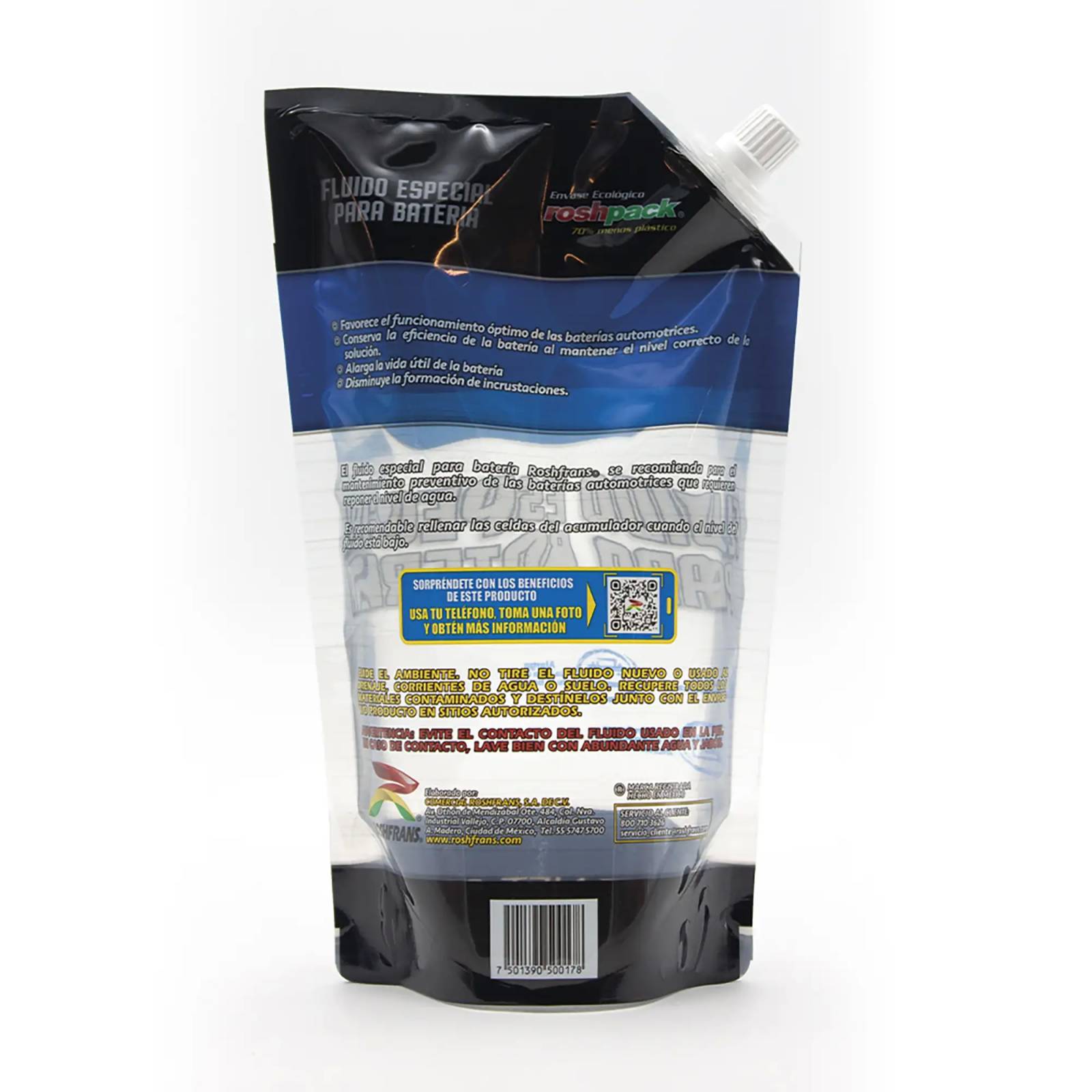 Fluido Especial para Batería Roshfrans, 950 ml