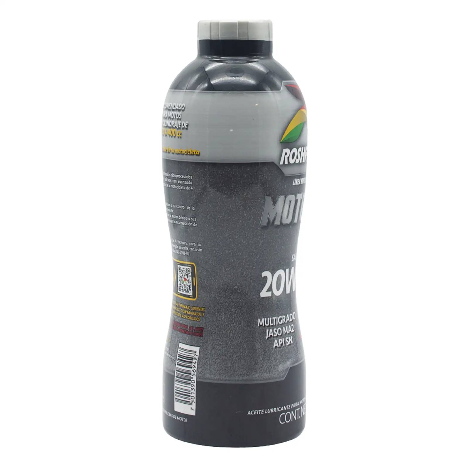 Aceite Motocicletas Multigrado Roshfrans Motonic 4 Tiempos 20W-50, 950 ml