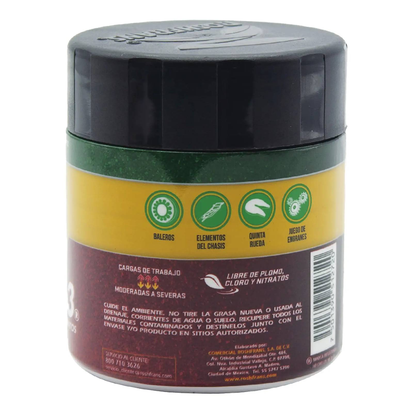 Grasa Baleros Rodamientos Roshfrans BAT 3, 250 gr